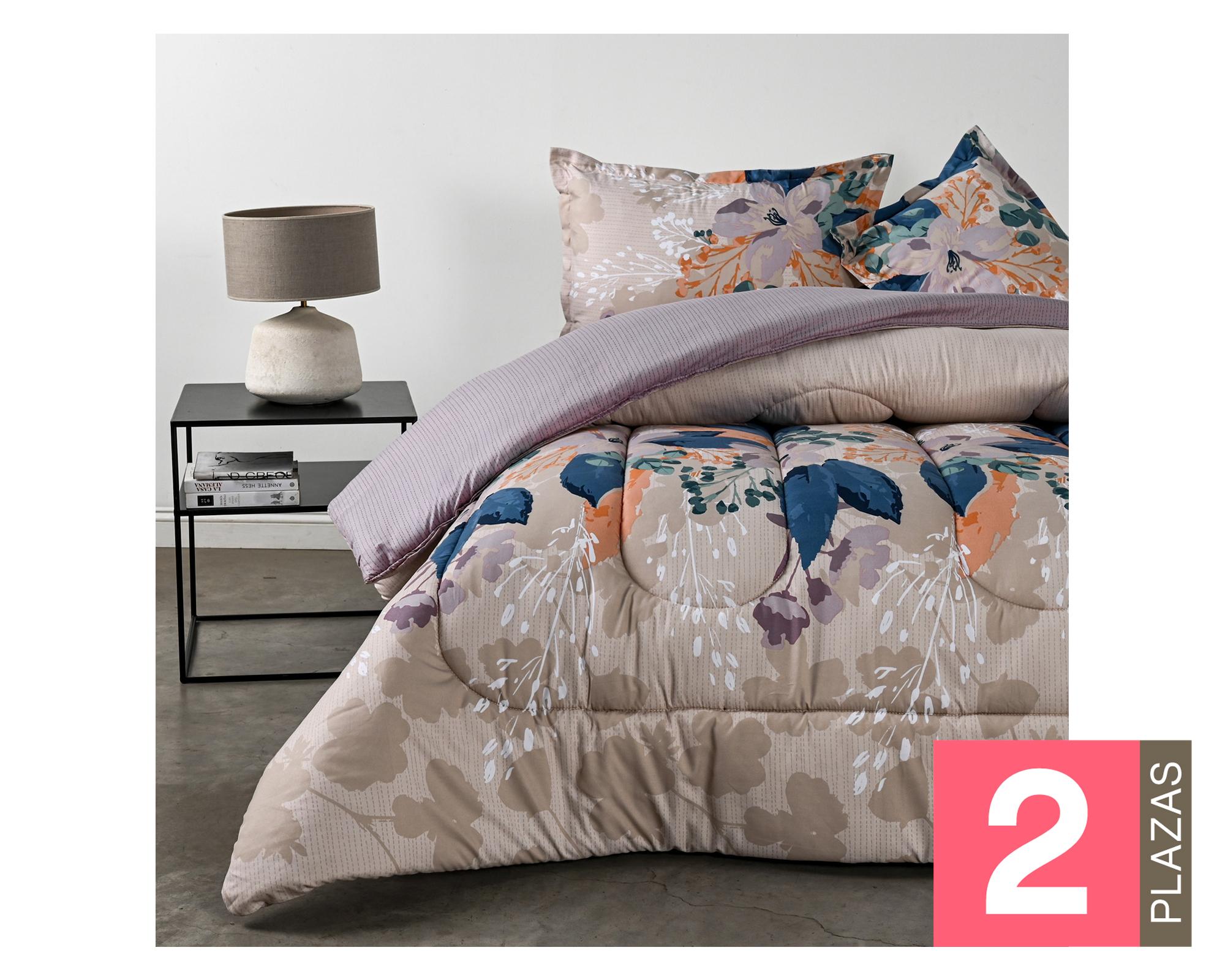 Plumón Hibiscus diseño 2 plazas-0