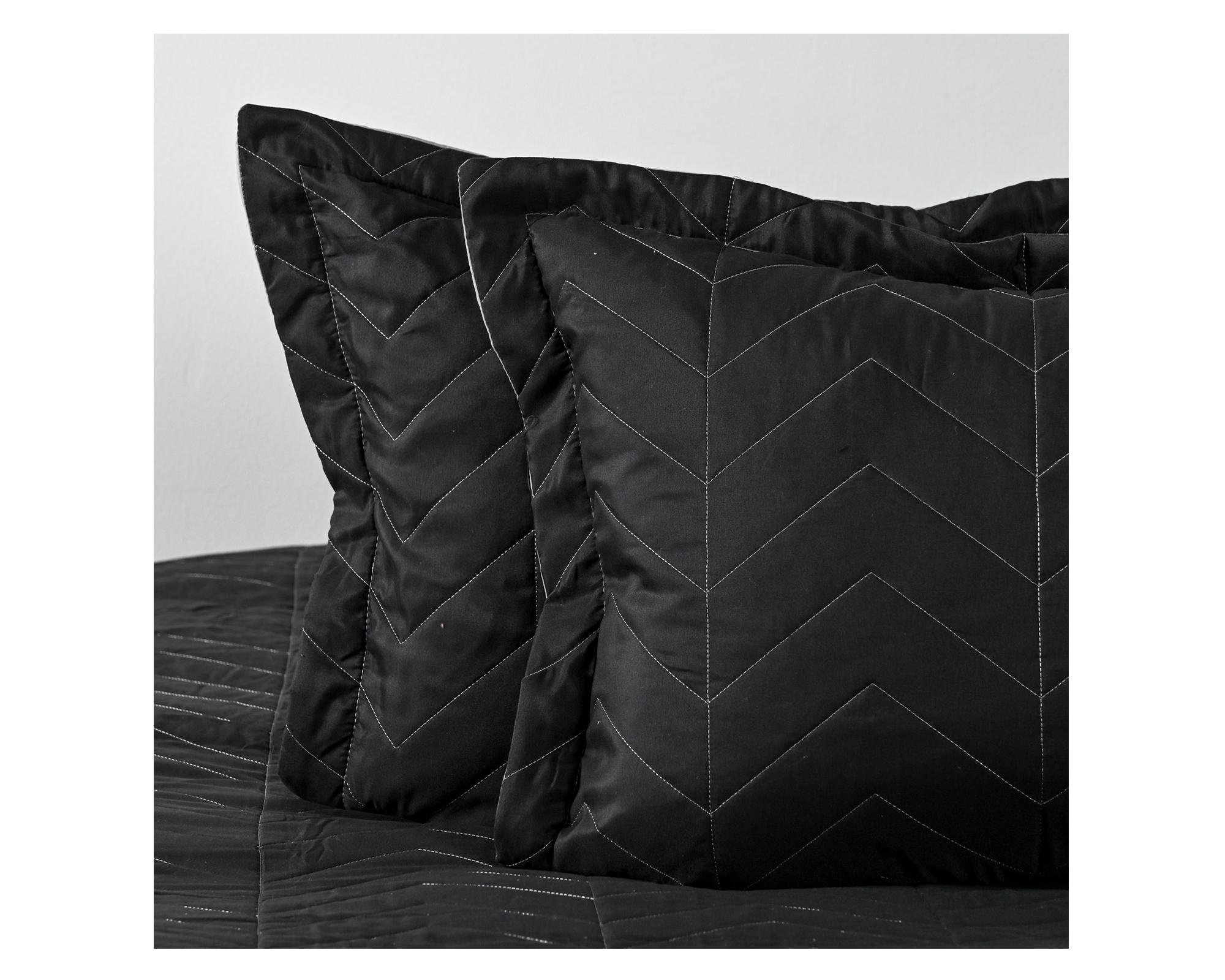 Quilt Bicolor gris grafito 2 plazas-2