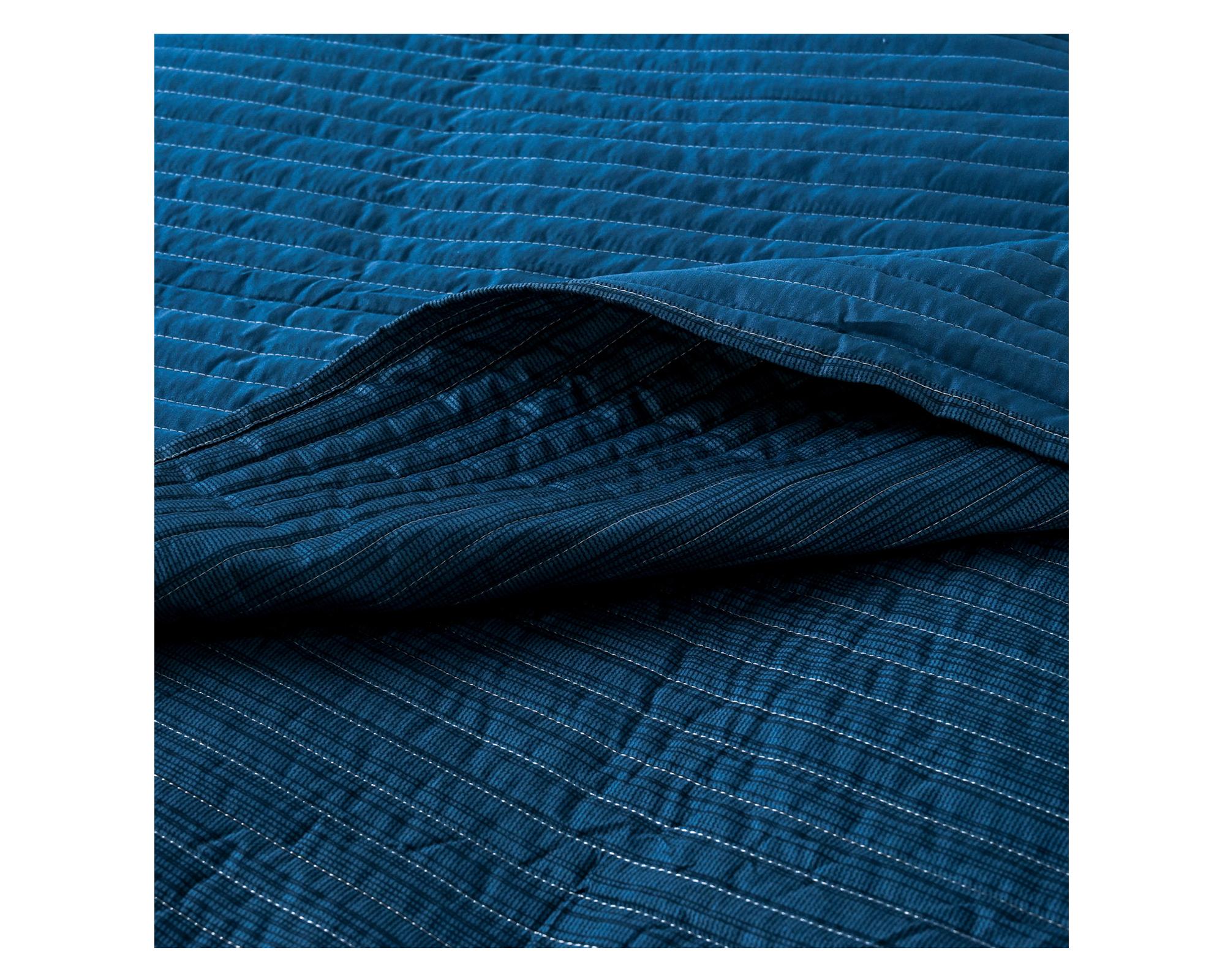 Quilt Trama azul 2 plazas-3