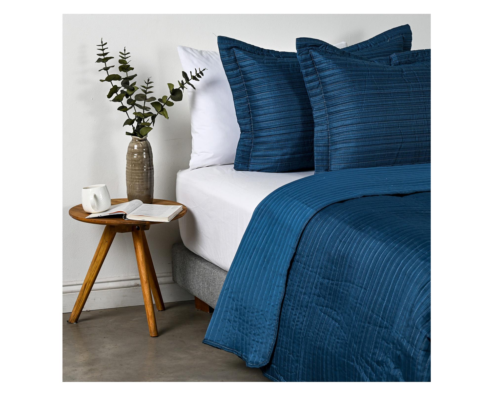 Quilt Trama azul 2 plazas-1
