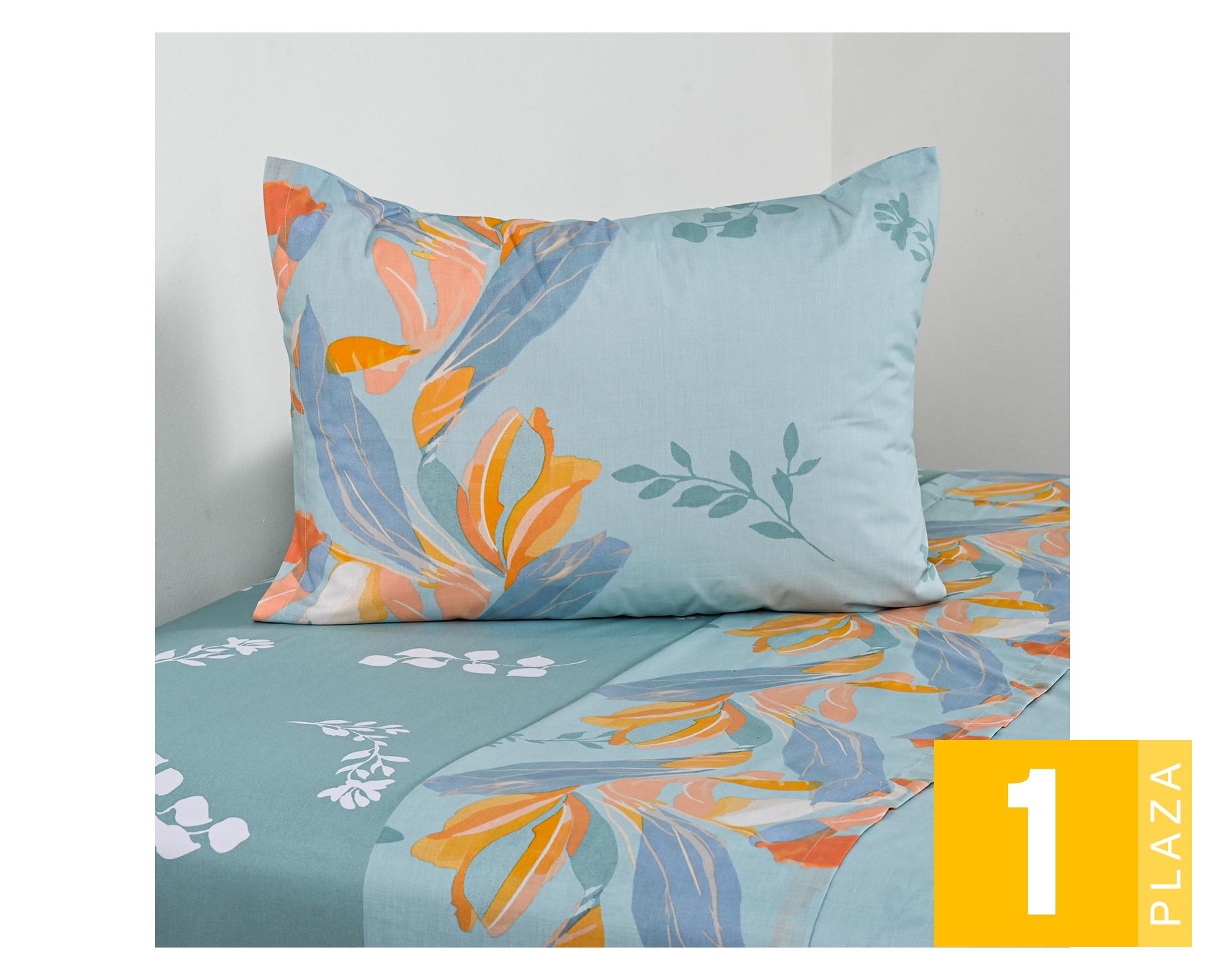 Juego de sábanas 1 plaza 144H Aquamarine diseño-0