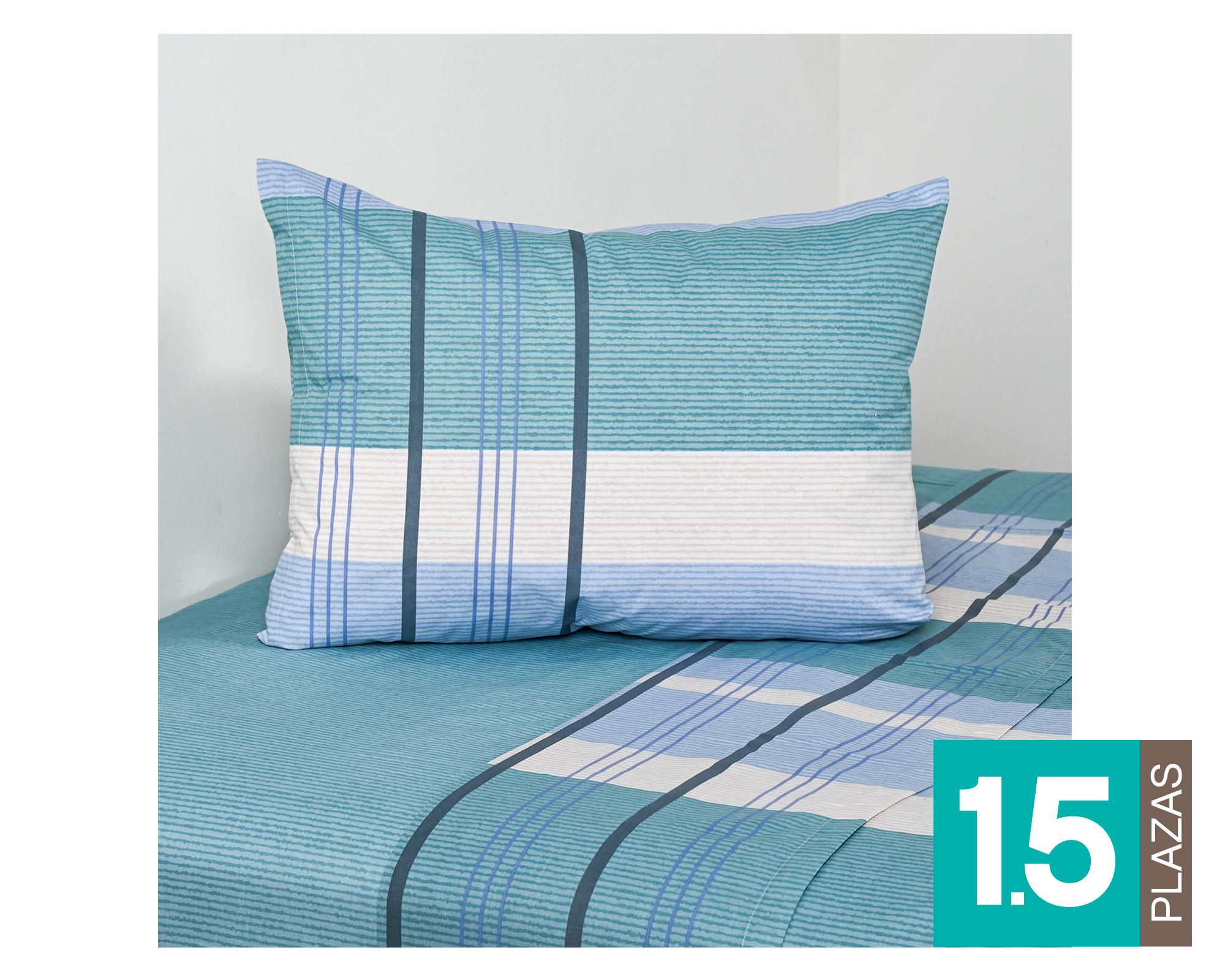 Juego de sábanas 1.5 plazas 144H Jade diseño-0