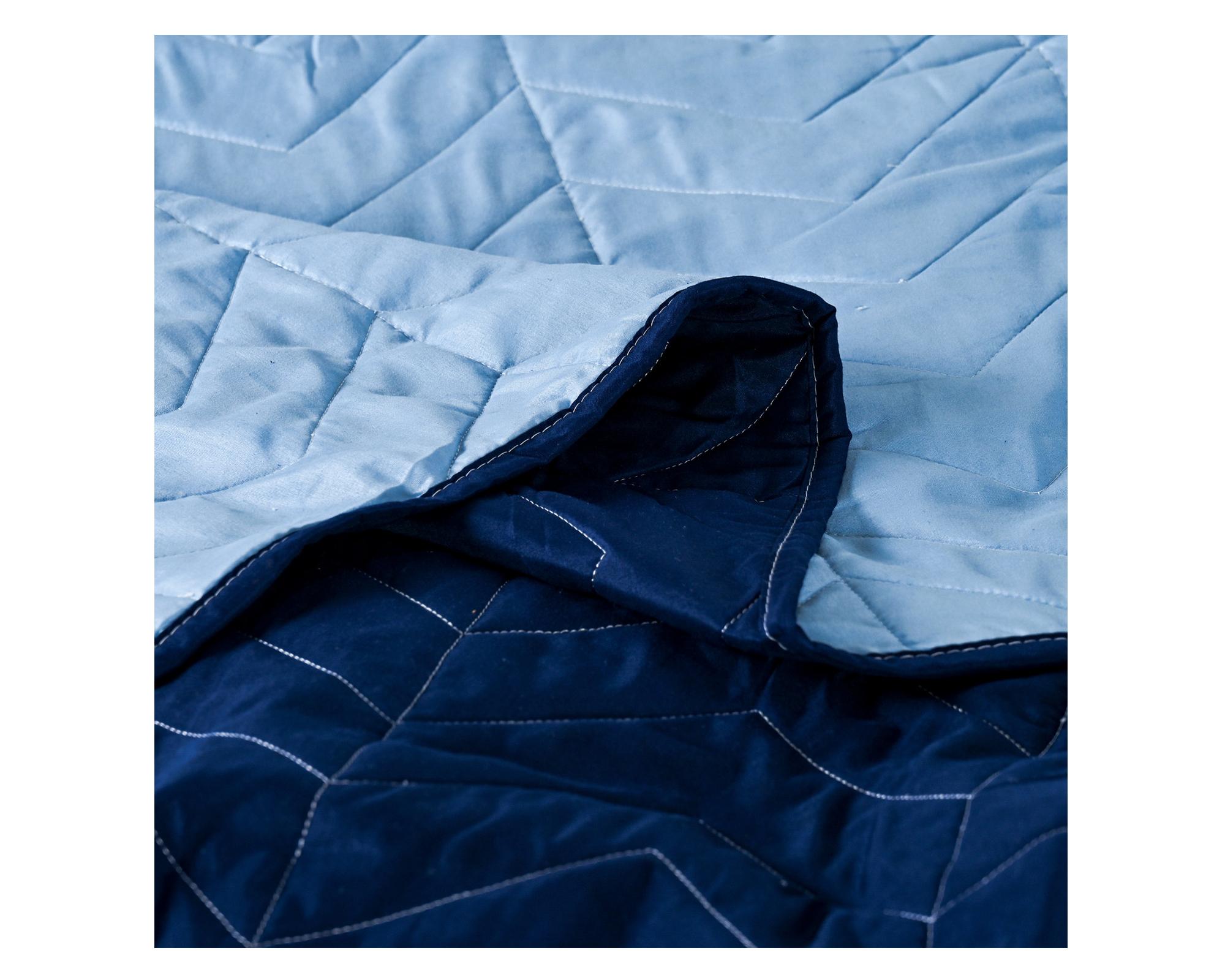 Quilt Bicolor azul/celeste 1.5 plazas-3