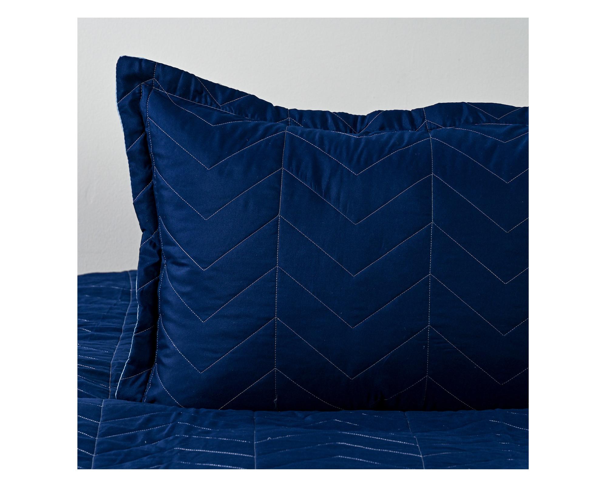 Quilt Bicolor azul/celeste 1.5 plazas-2