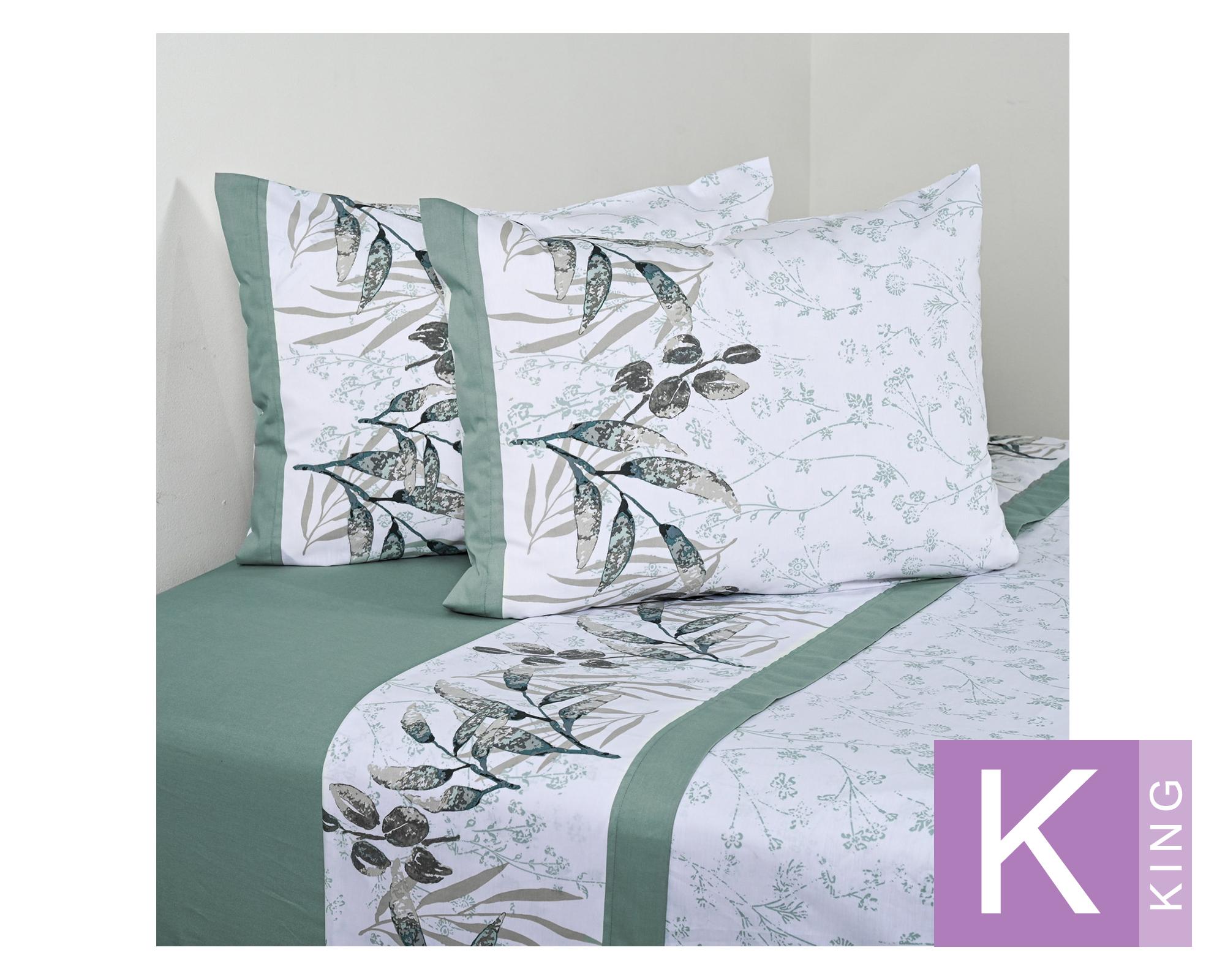 Juego de sábanas king 200H Juncus diseño-0