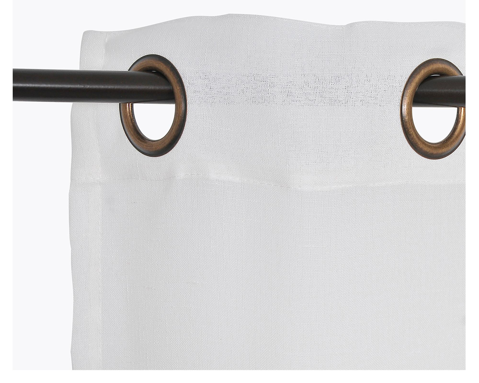 Set cortinas velo lino argolla 140x220 cm beige-1