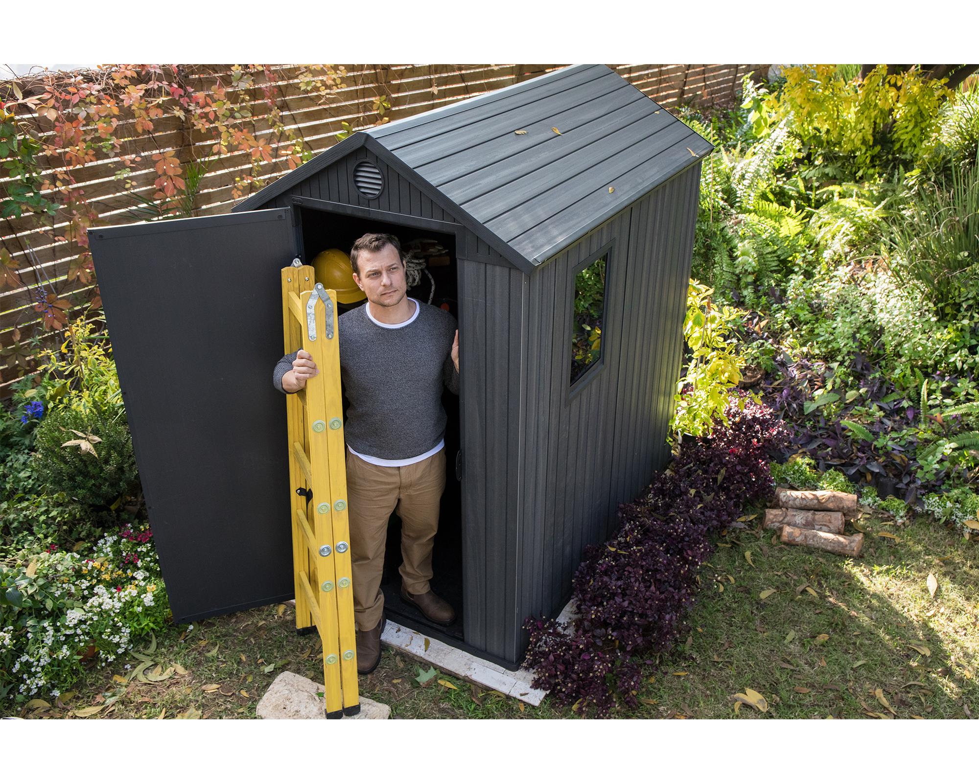 Bodega jardín 4x6 Darwin 205x125.8x184.5 cm-3