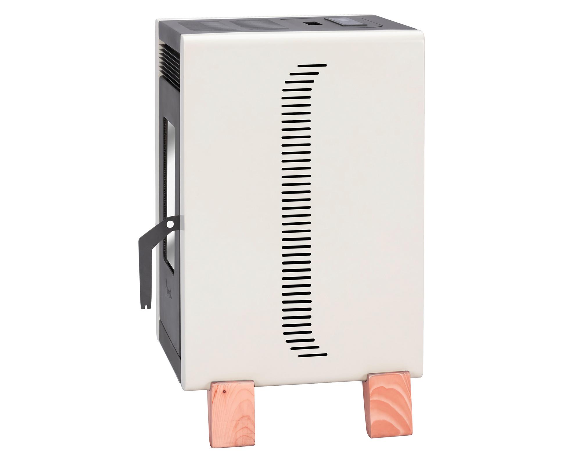 Estufa a pellet Bambú 6000 blanco 6.4 kW + kit instalación techo-2