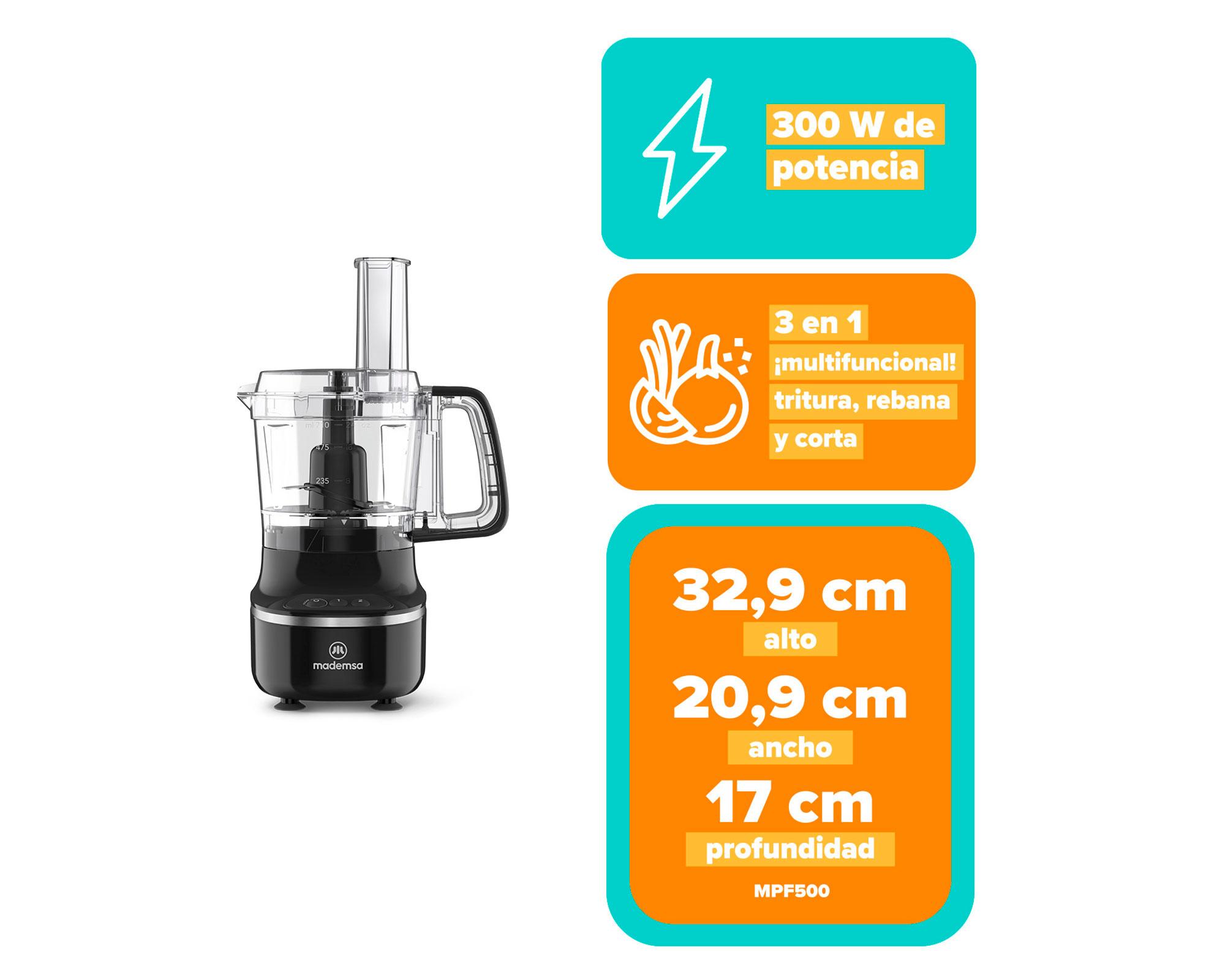 Procesador de alimentos 3 en 1 MFP500-5
