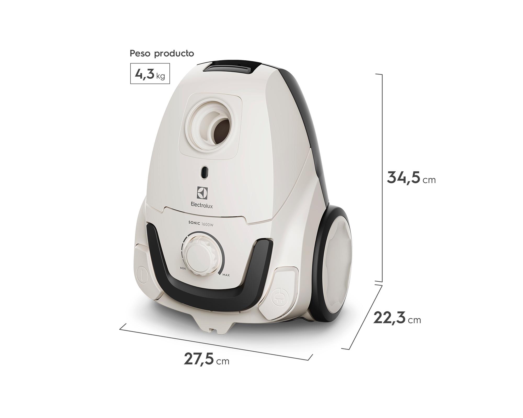 Aspiradora de arrastre Sonic BGG10 shell white 1600W-6