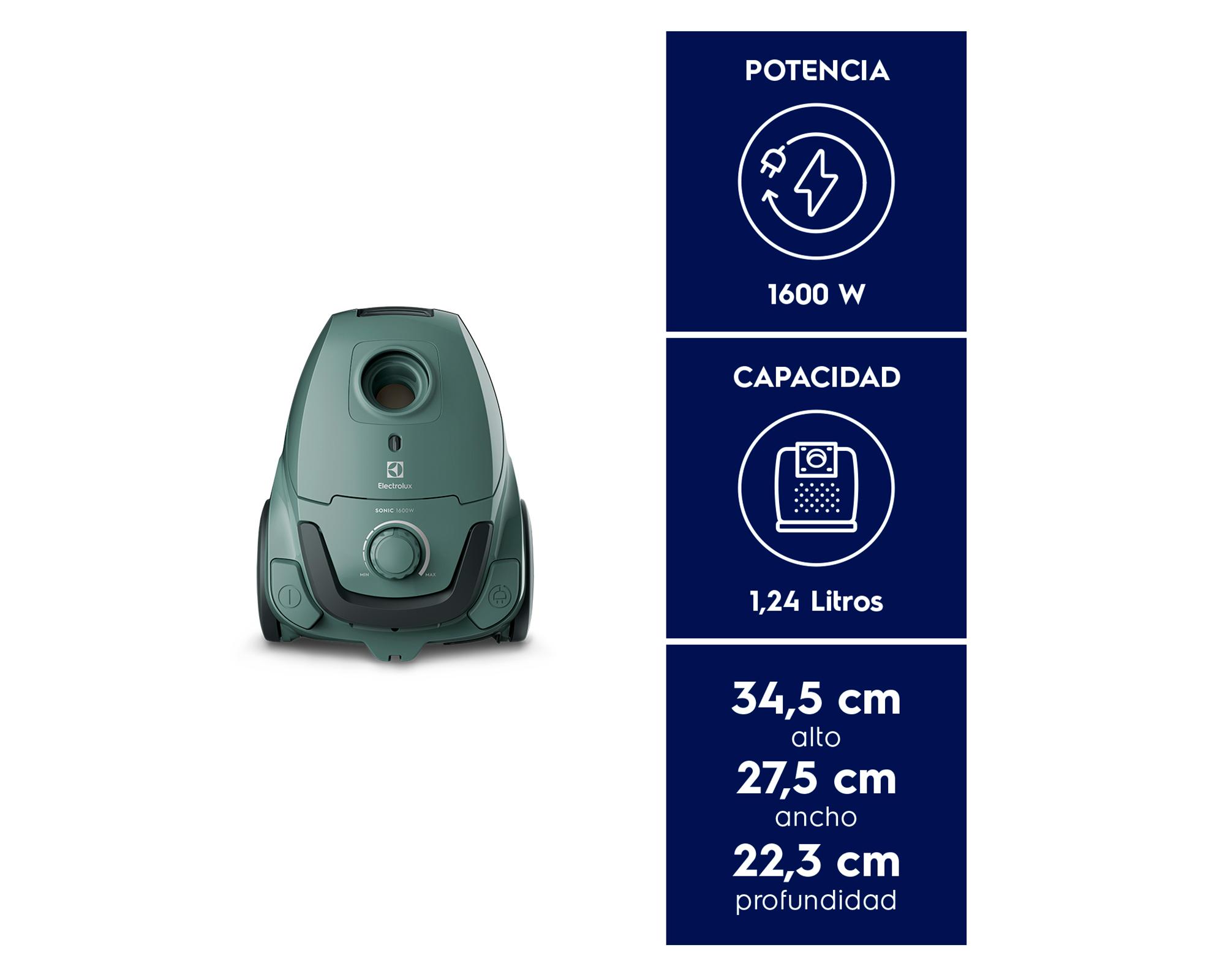 Aspiradora de arrastre Sonic BGG11 verde 1600W-4