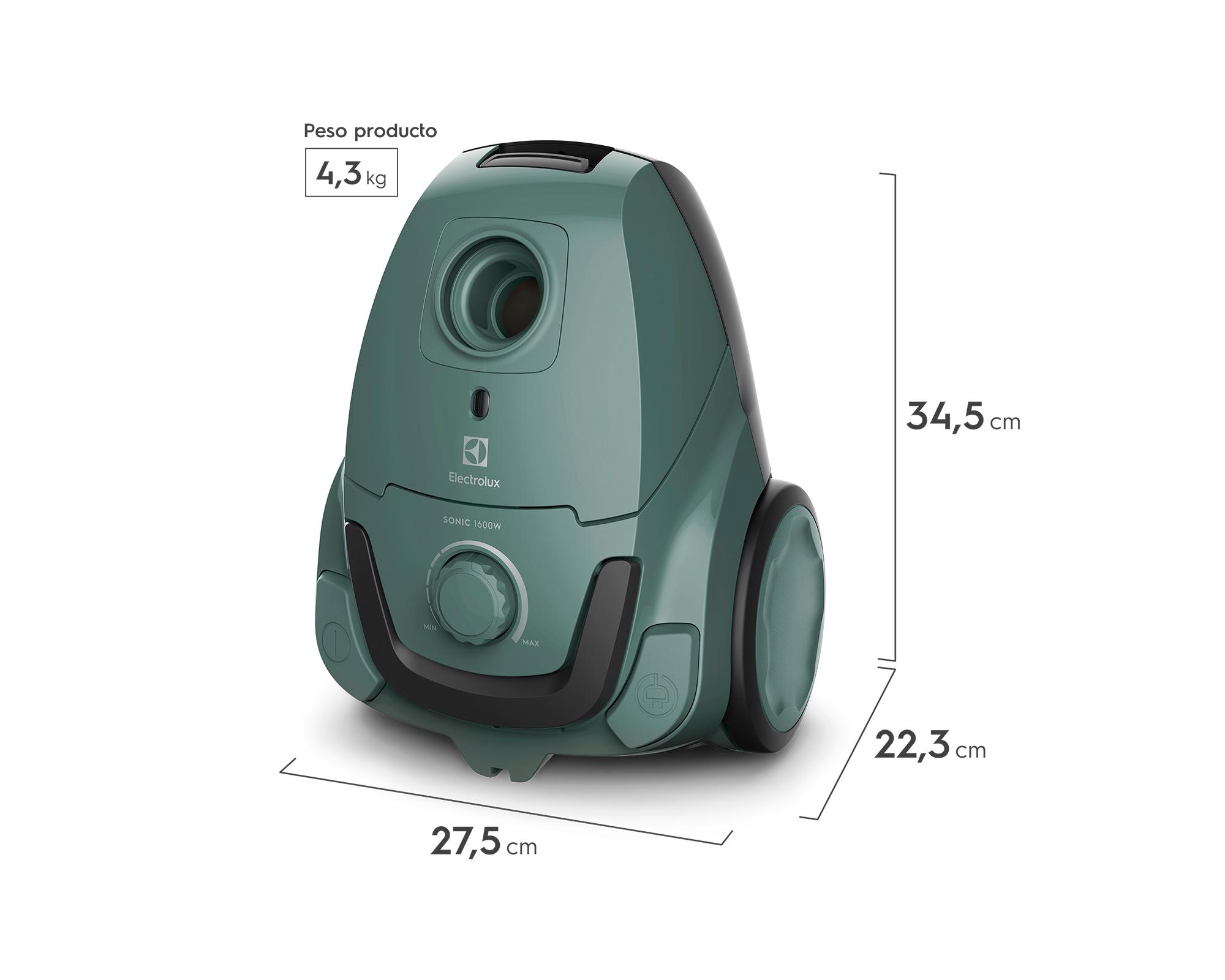 Aspiradora de arrastre Sonic BGG11 verde 1600W-6