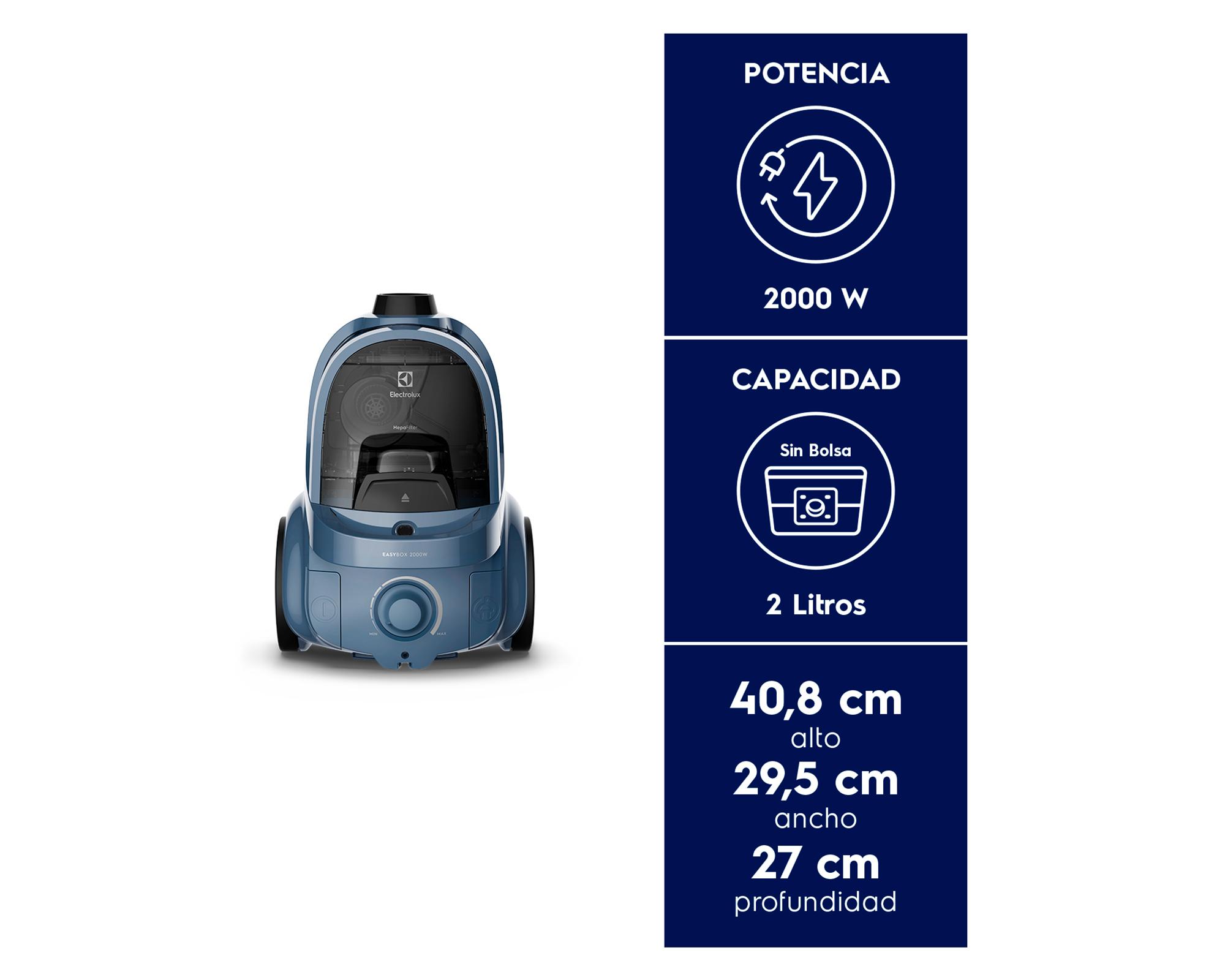 Aspiradora de arrastre Easybox BGL40 azul 2000W-4