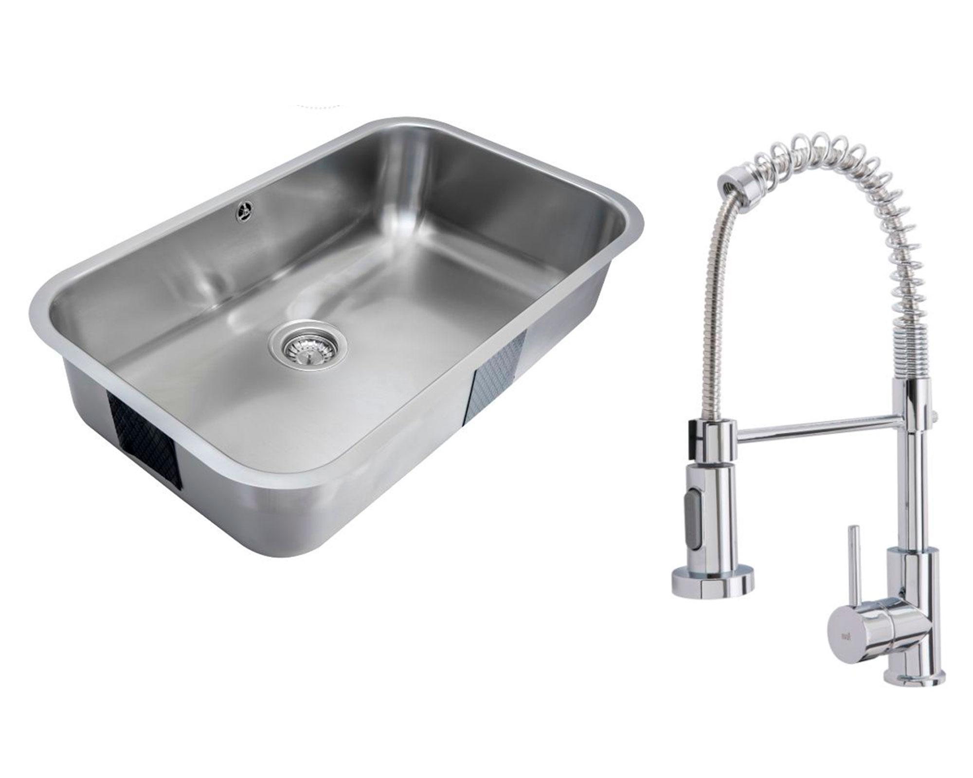 Lavaplatos 20x78.7x48.2 inox + Grifo IN 939-0