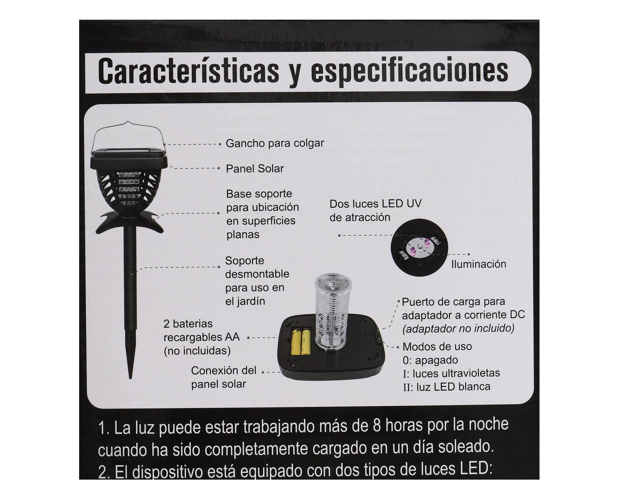 Lámpara solar colgantes matamosquitos-3