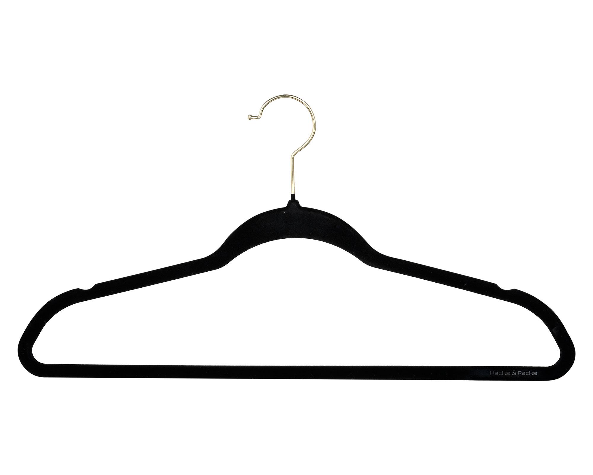 Colgador negro/dorado 20 piezas-0