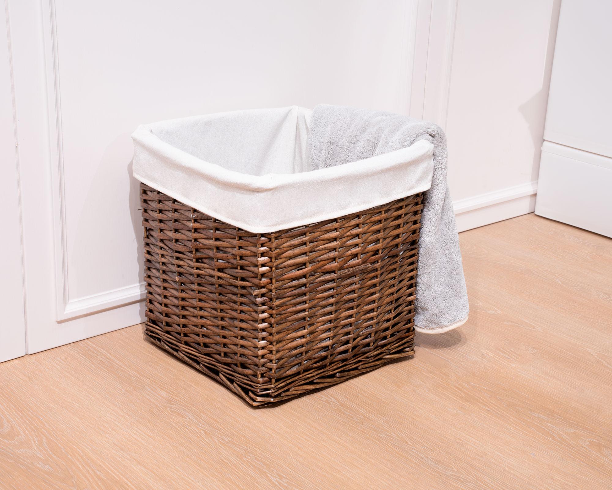 Canasto tela interior/mimbre natural 30x30x30 cm-3