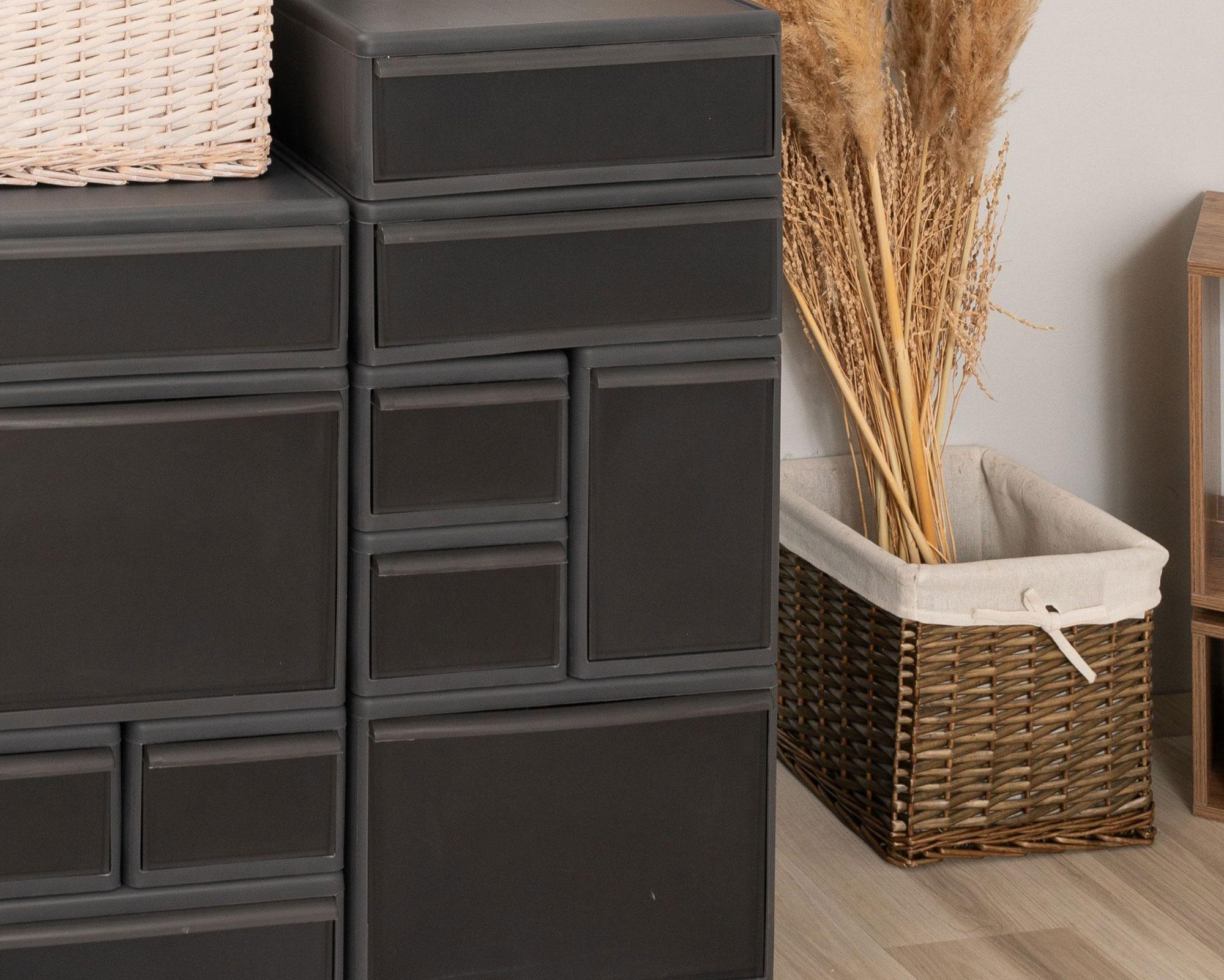 Canasto mimbre/tela 20 lt natural 30x30x30 cm-3