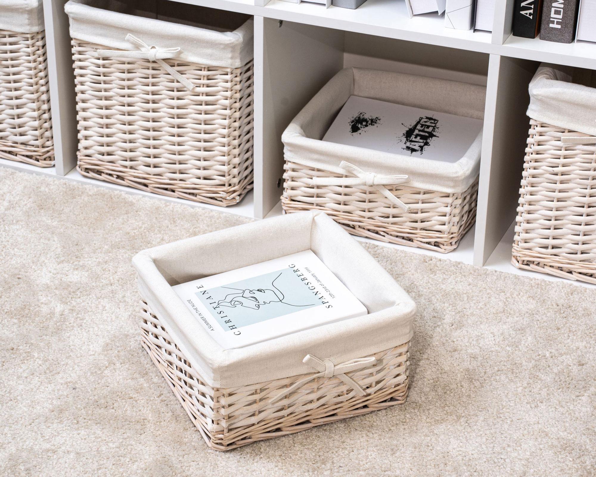 Canasto mimbre/tela 10 lt blanco 30x30x15 cm-3