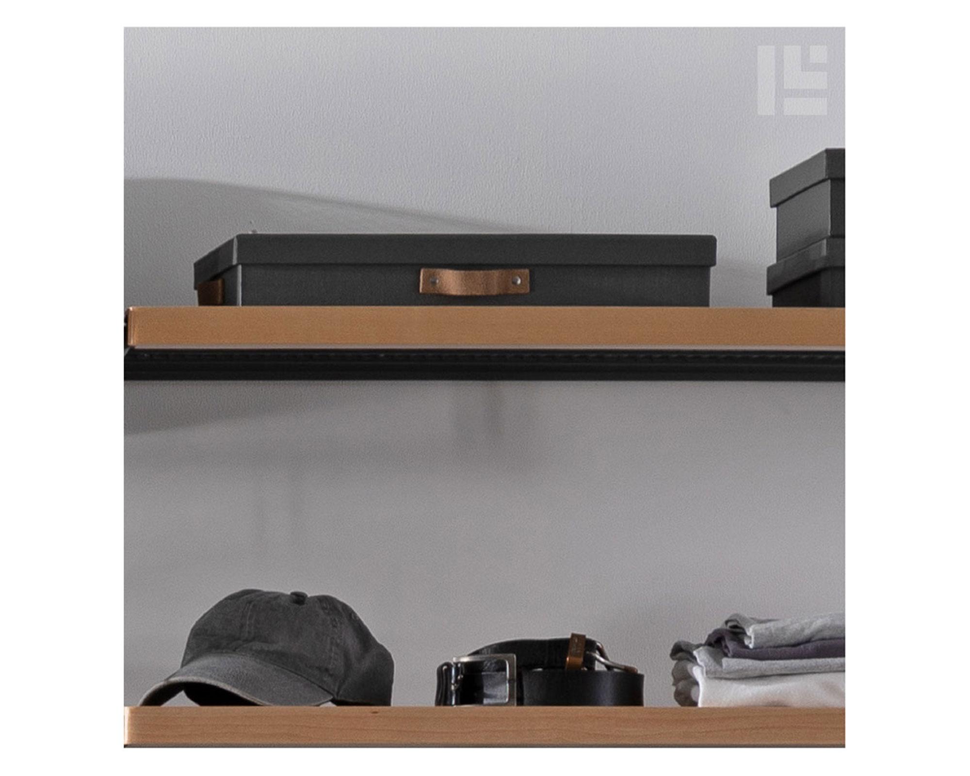 Caja plana rígida con asa gris 7.5x30x40 cm-2