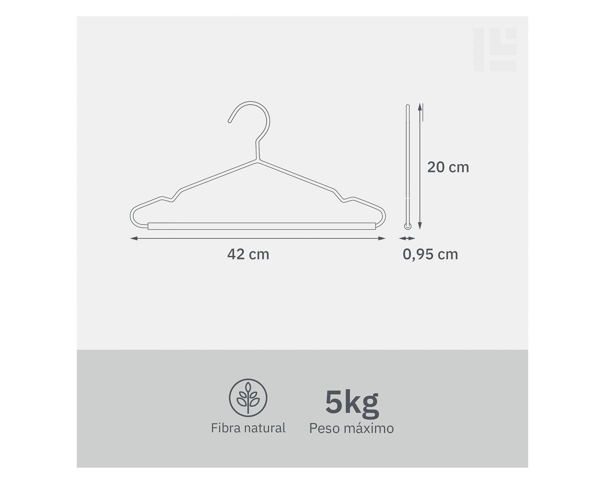 Colgador metal/madera 3 piezas-3
