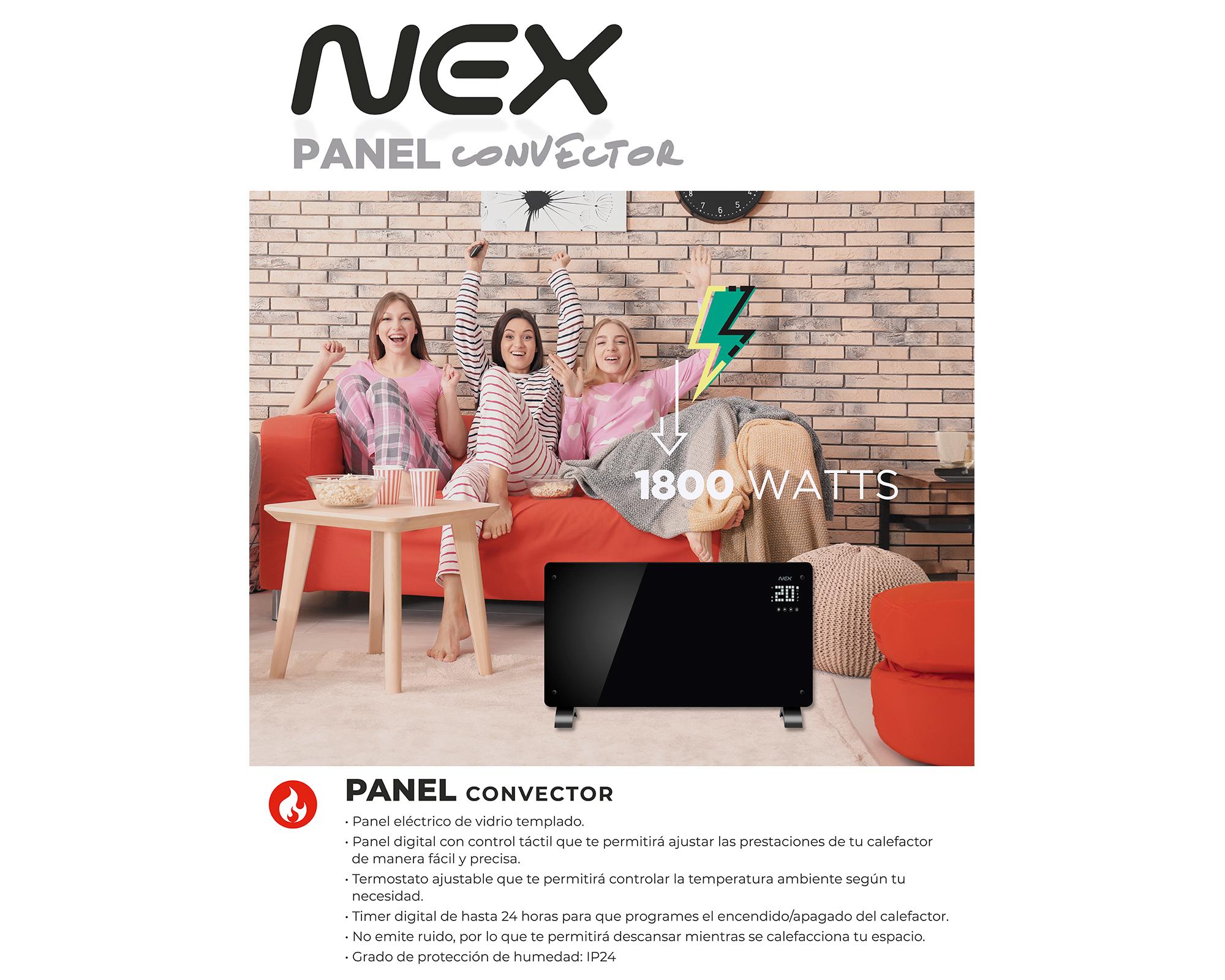 Panel eléctrico PNH20D 1800W negro-3