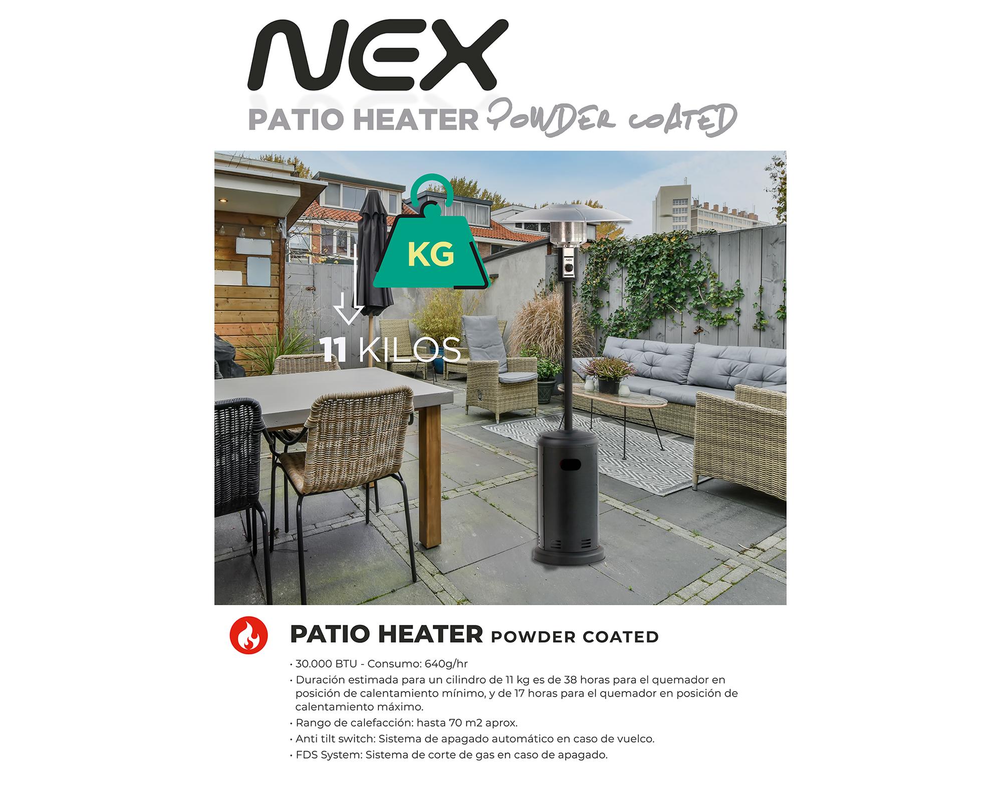 Patio Heater Powder Coated PHPCOI23 11 kg-5