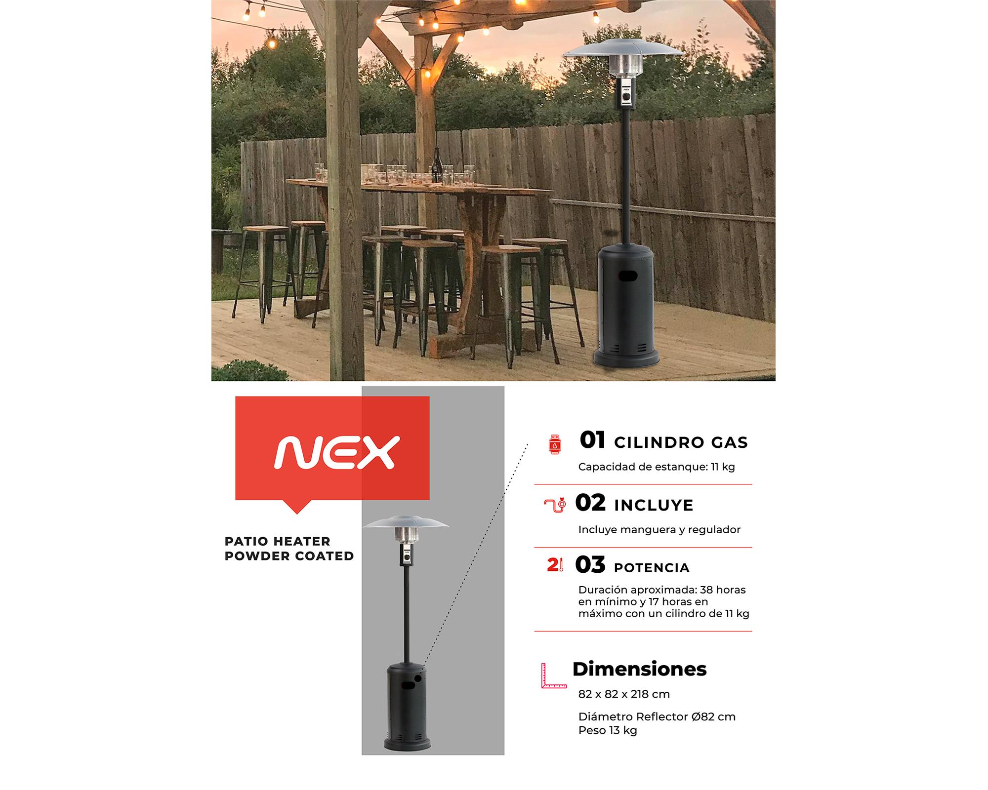 Patio Heater Powder Coated PHPCOI23 11 kg-6