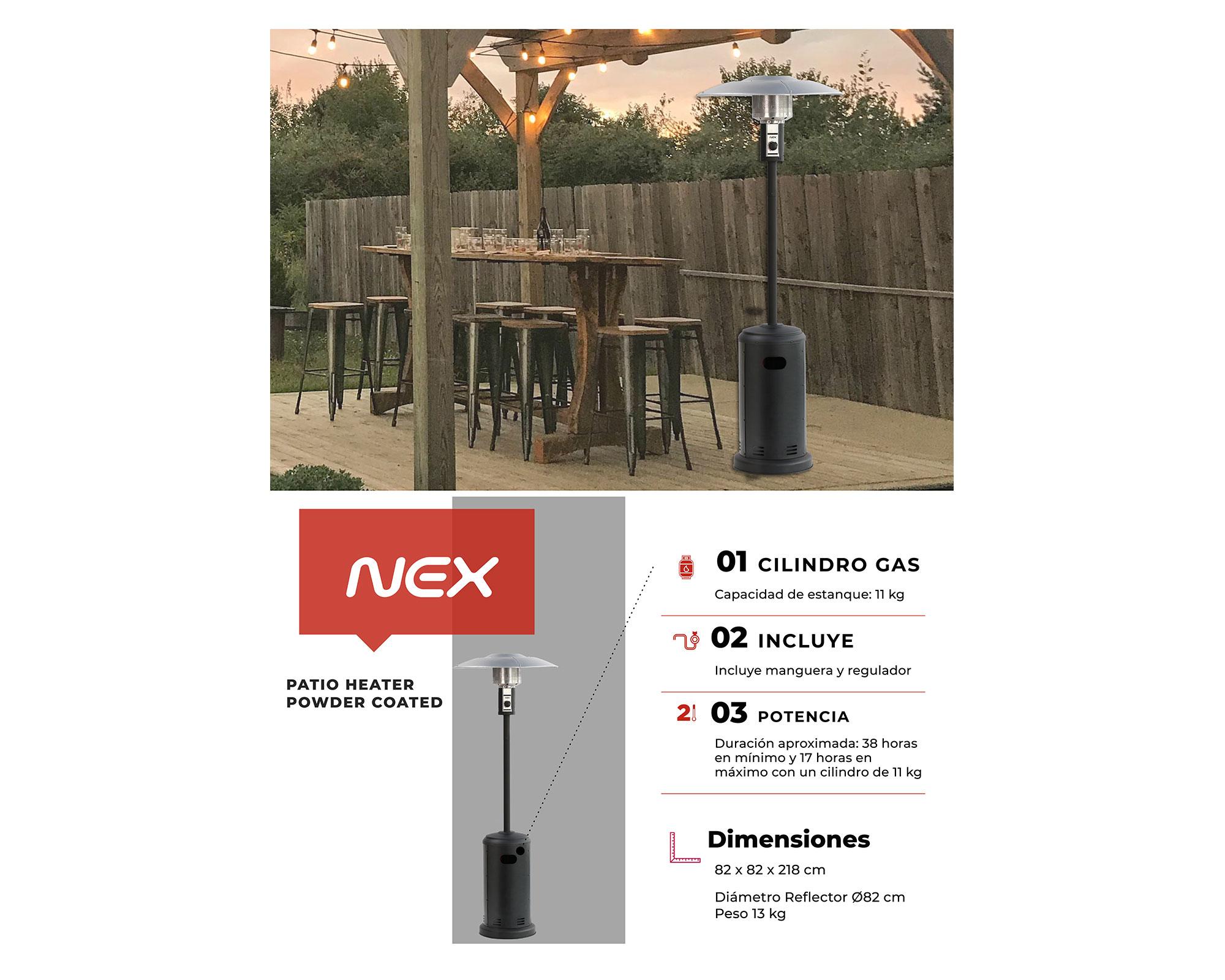 Patio Heater Powder Coated PHPCOI23 11 kg-10