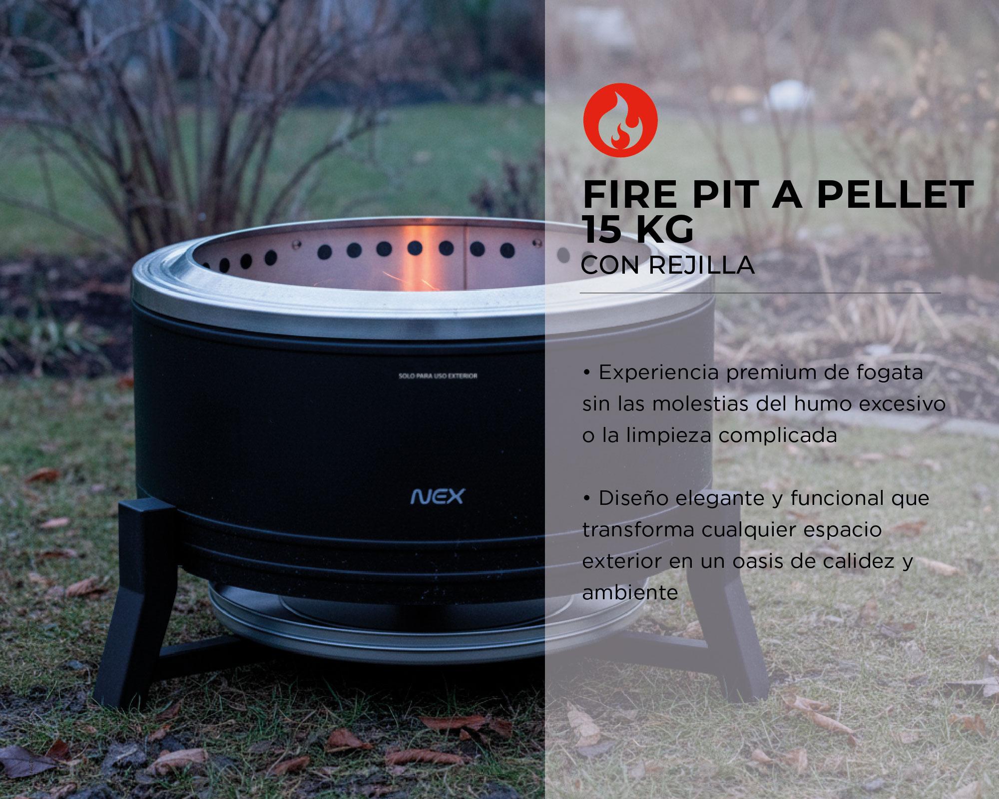 Fire Pit a pellet CPFRPIT 8.0Kw negro-5
