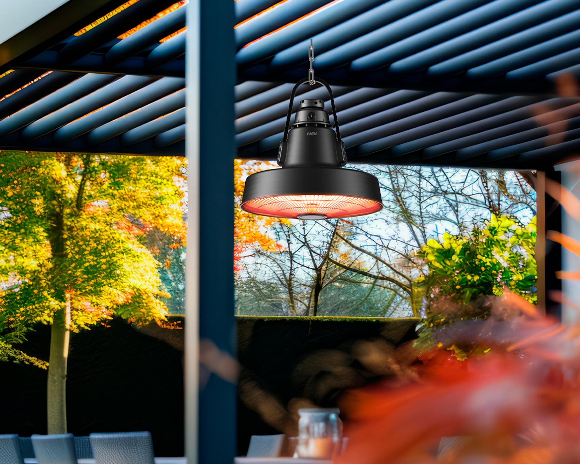 Patio Heater colgar PHHINDUS 1500W negro-3