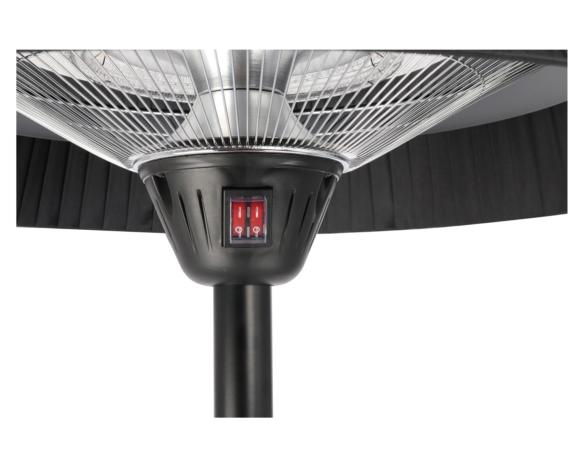 Patio Heater pie PHSTLAMP 2000W negro-4