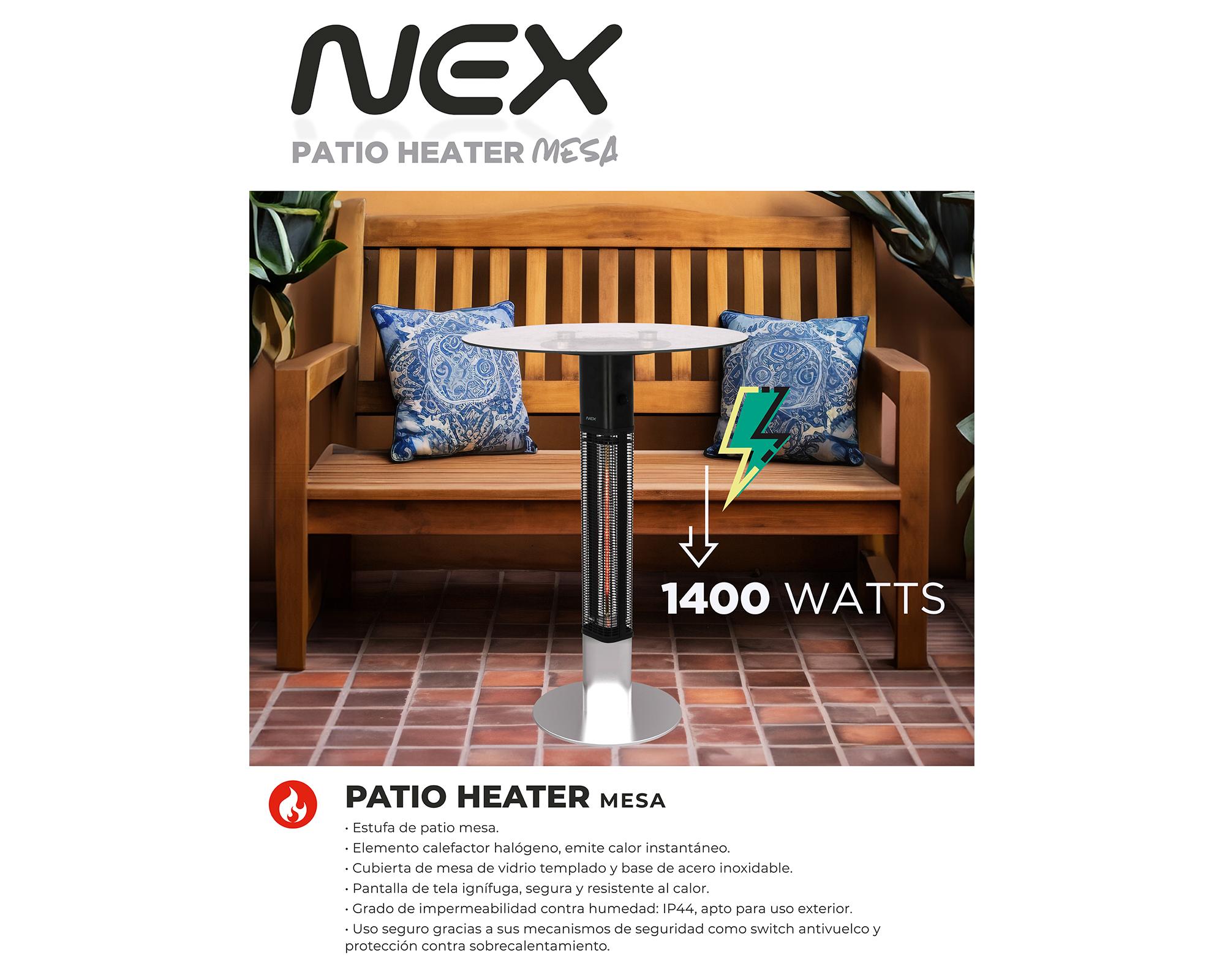 Patio Heater tipo mesa PHTBL 1400W-3