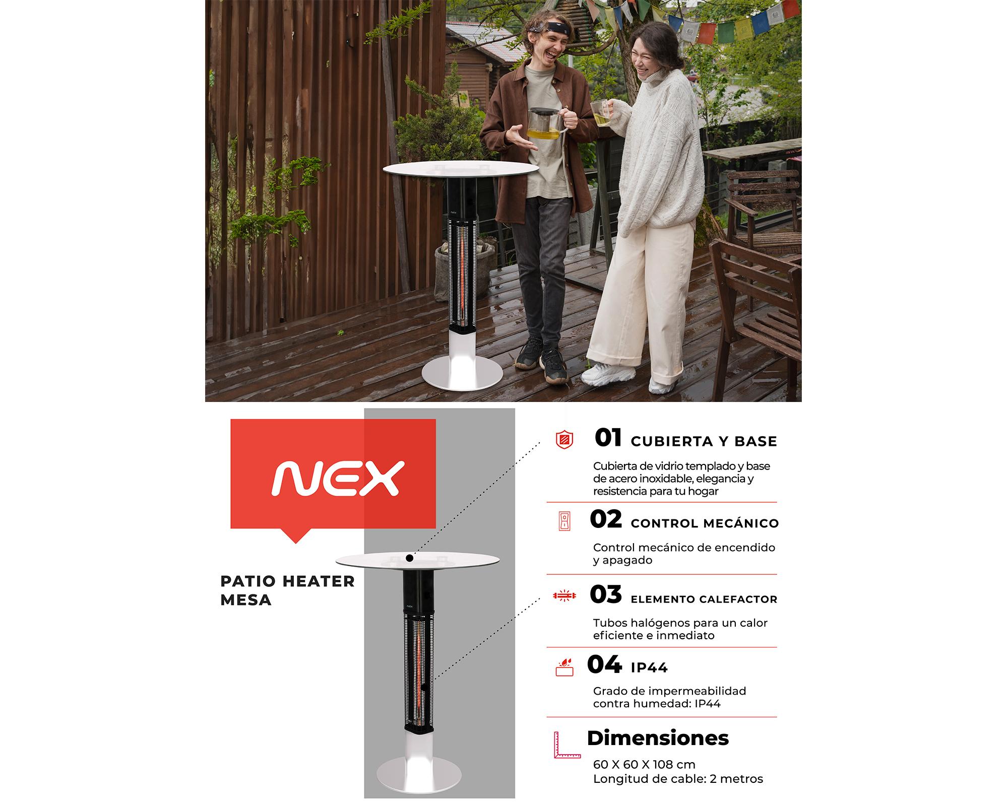 Patio Heater tipo mesa PHTBL 1400W-4