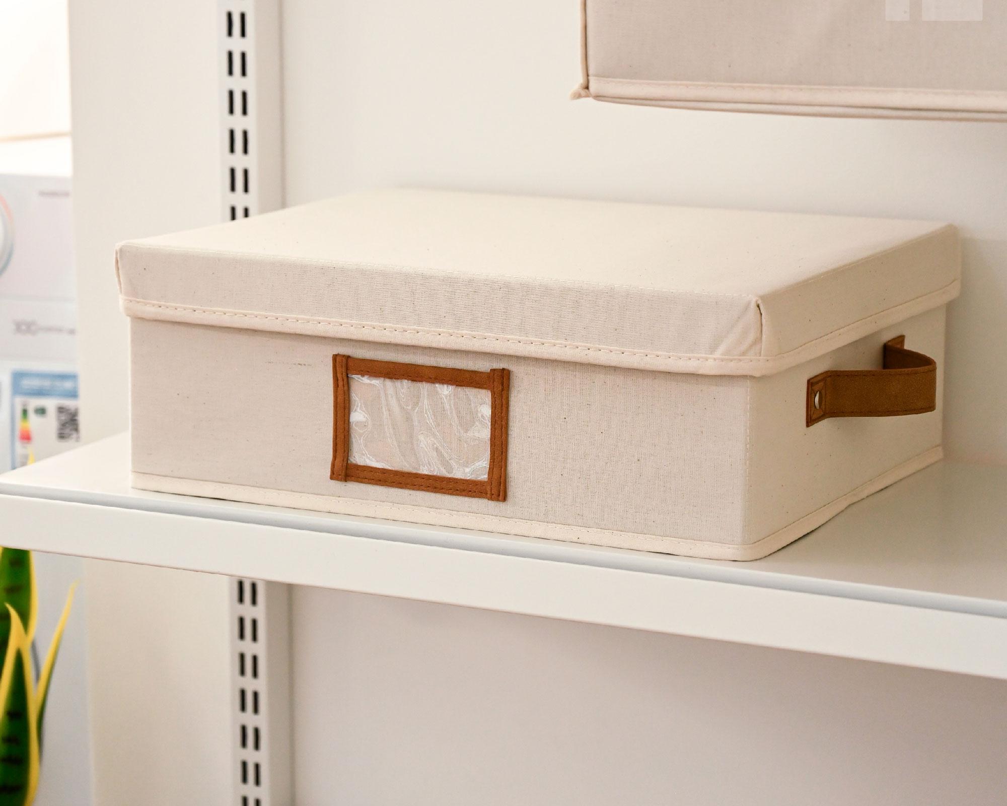 Caja baja con marcador crudo 14x29x38.5 cm-2