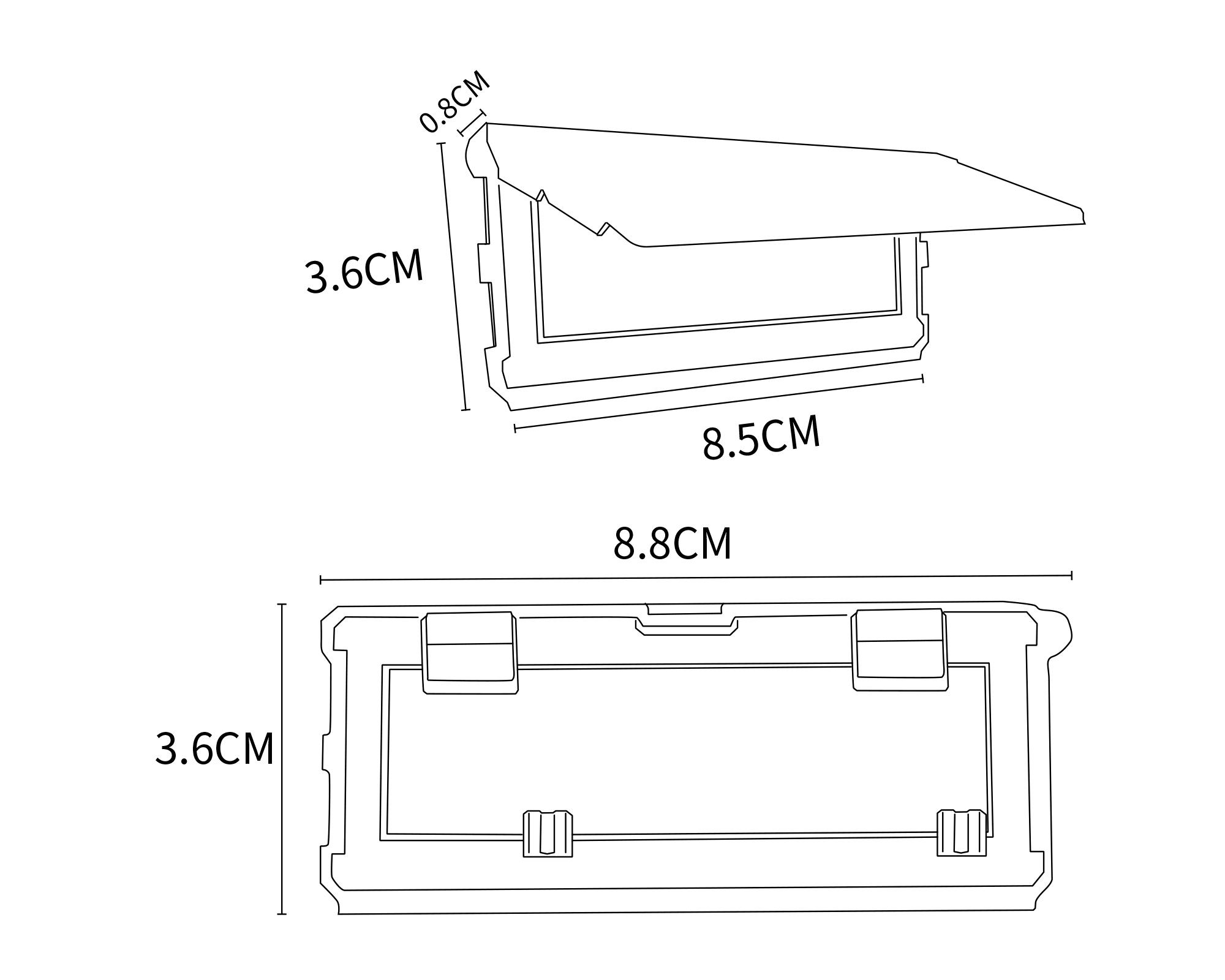 Clip marcador caja blanco 4 unidades-2