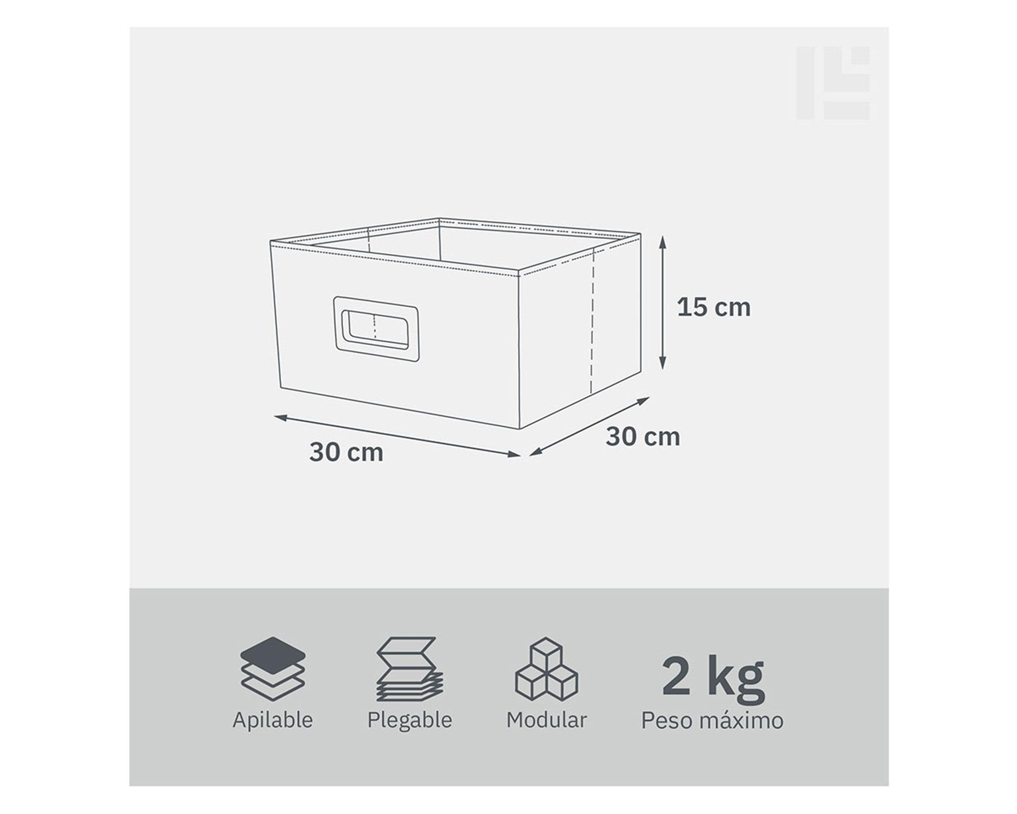 Canasto plegable bajo arena 15x30x30 cm-2