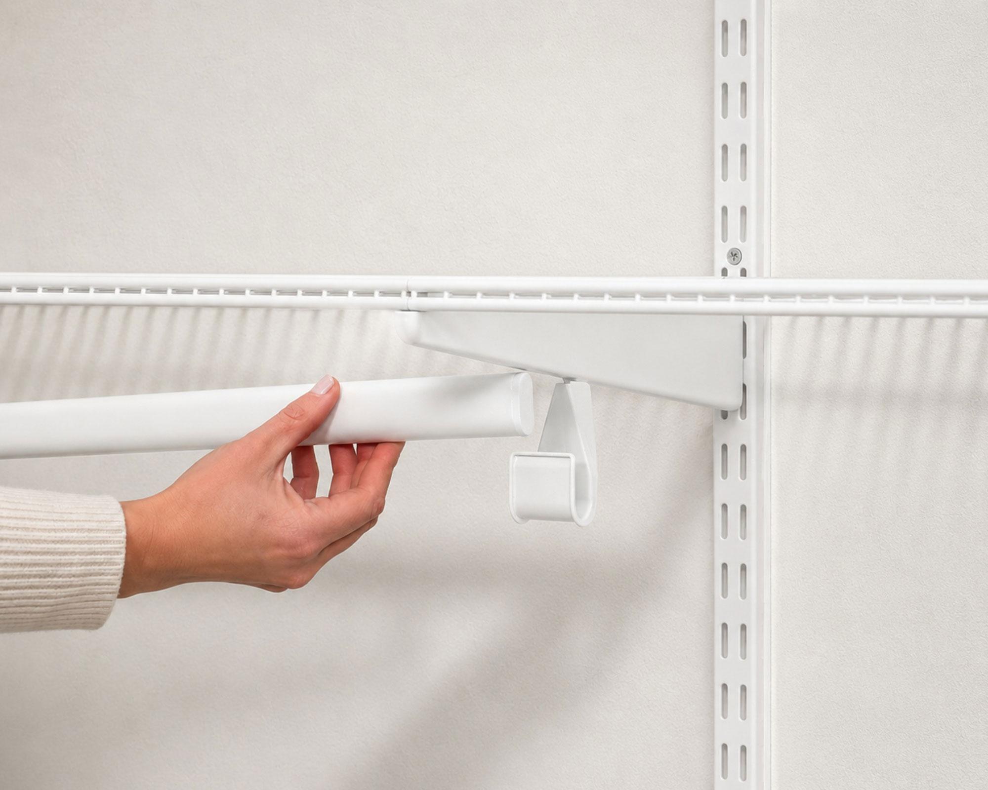 Barra clóset metal 2 ganchos para módulo 90 cm blanco-4
