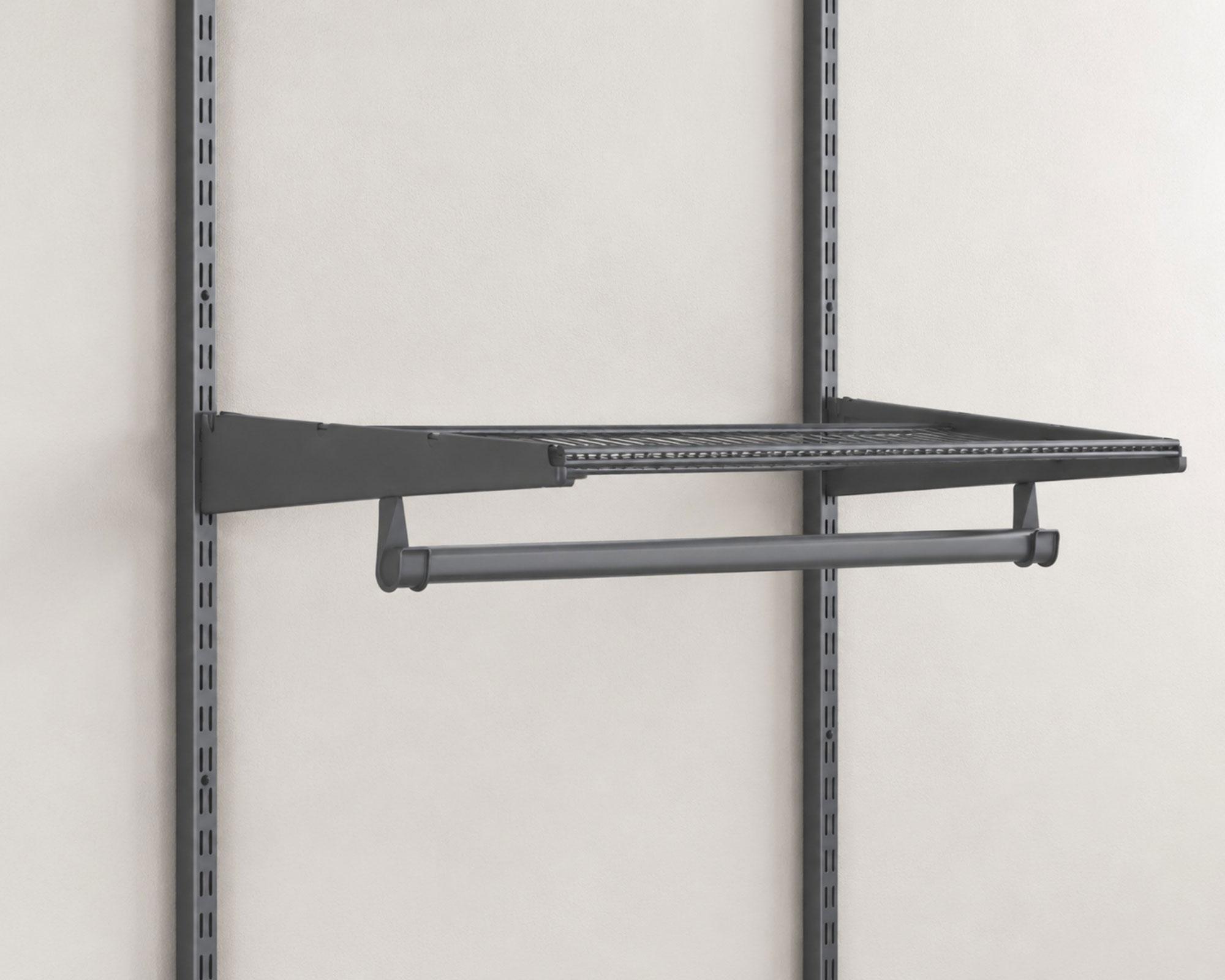 Barra clóset metal 2 ganchos para módulo 90 cm grafito-3