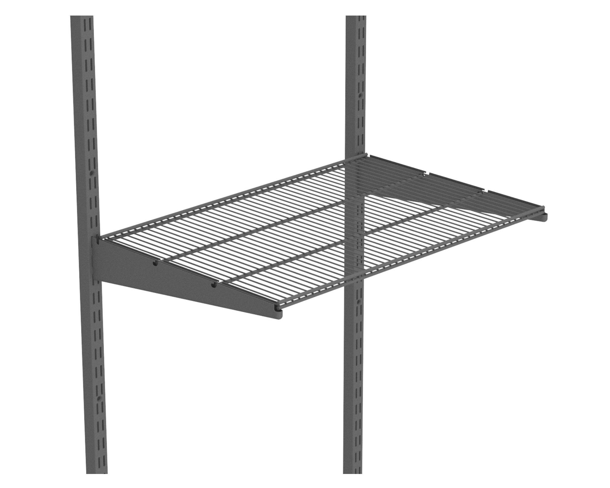 Repisa metálica ventilada 60 cm grafito-3