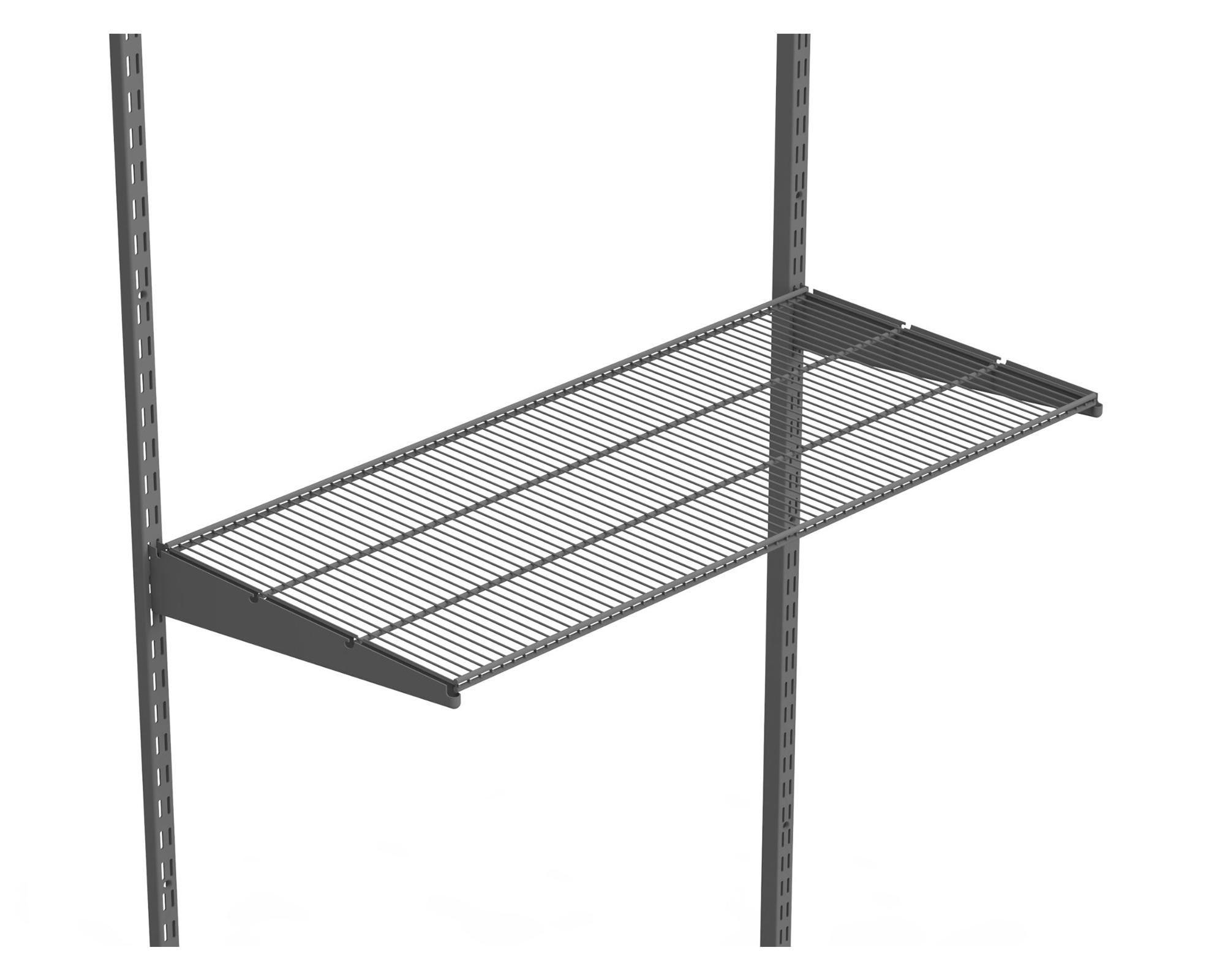 Repisa metálica ventilada 90 cm grafito-3
