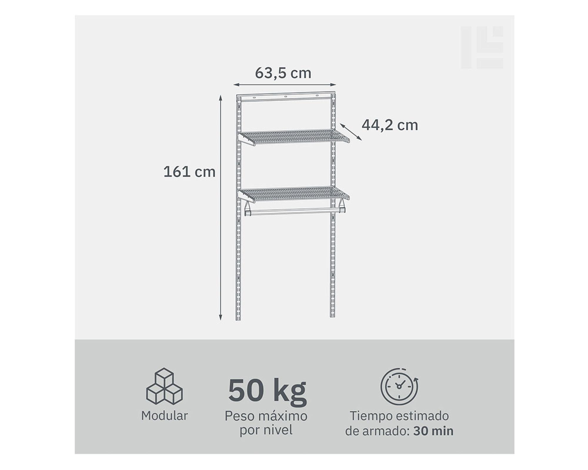 Kit sistema modular Simple grafito-3