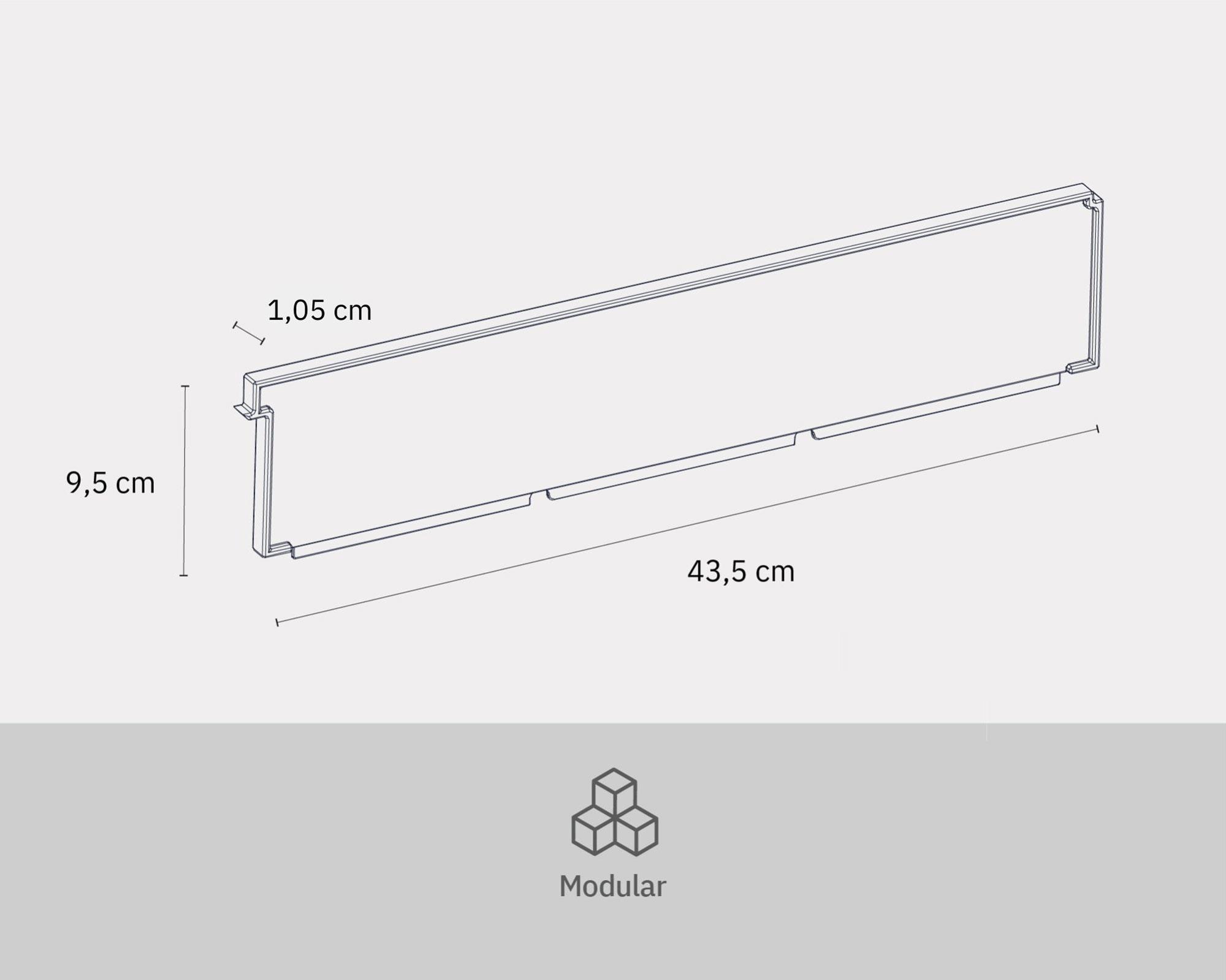 Divisor repisas clear 2 piezas-4