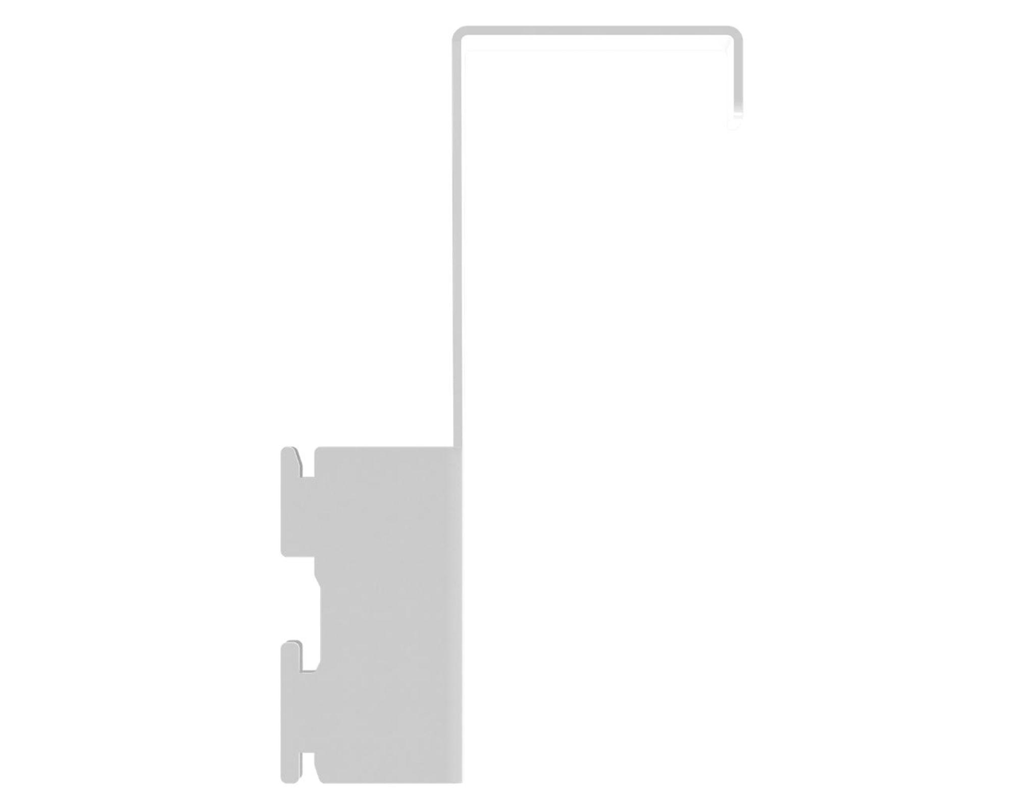 Soporte riel metálico para puerta blanco-0