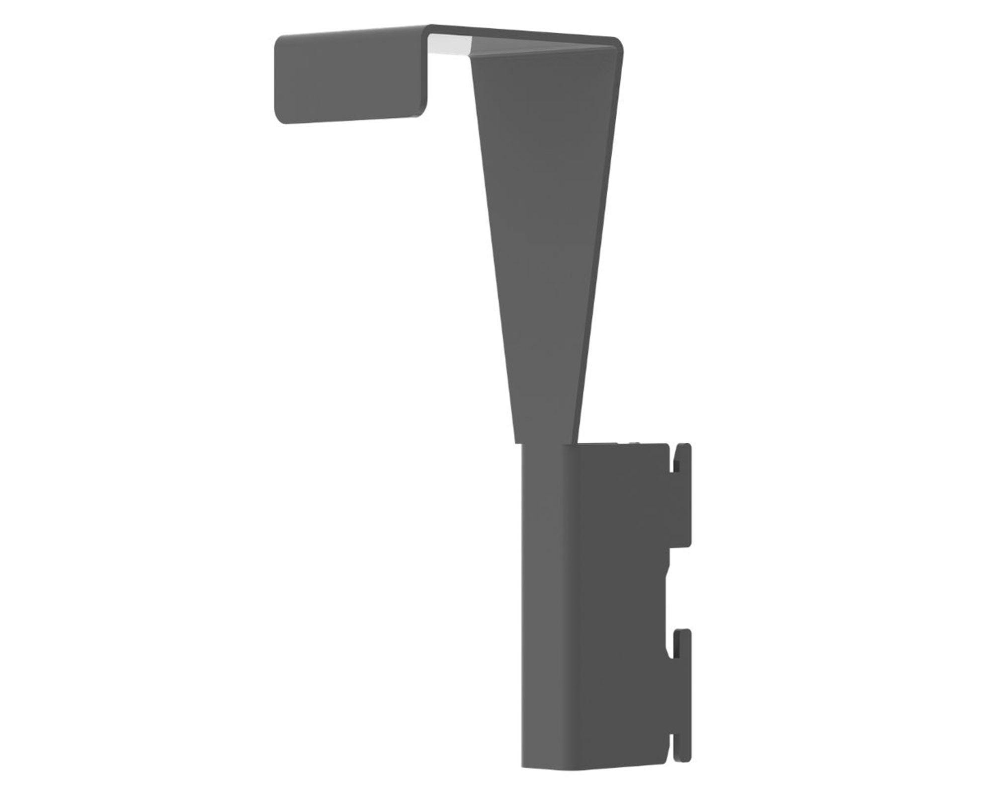 Soporte riel metálico para puerta grafito-1