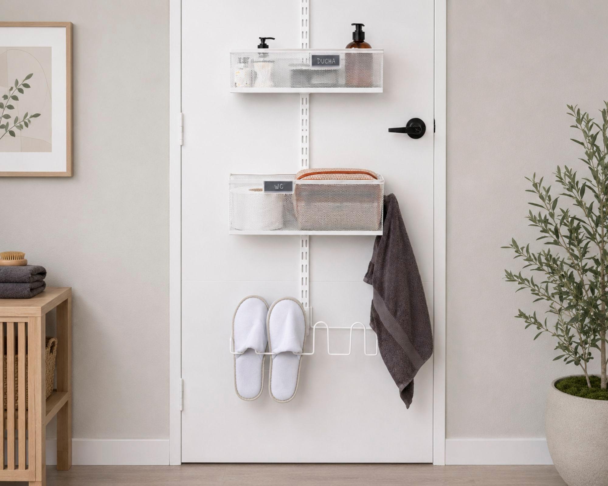 Organizador zapatos riel blanco-5