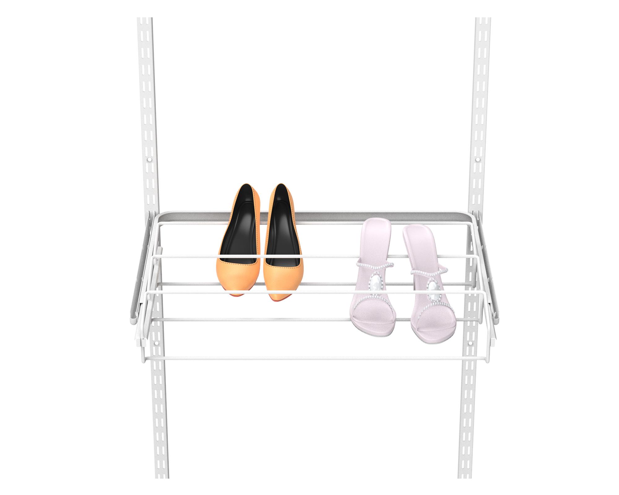 Organizador zapatos Retráctil alambre blanco-2