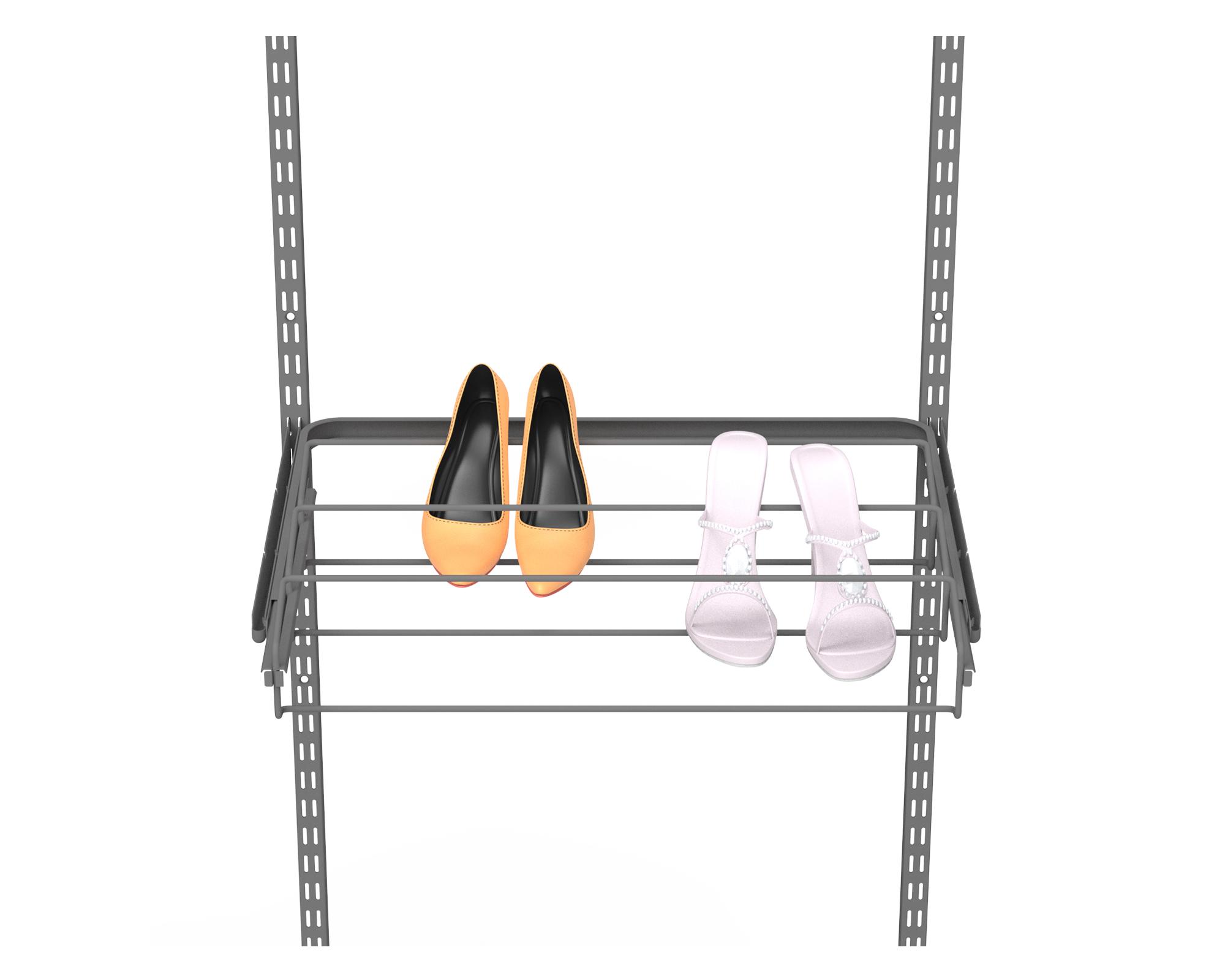 Organizador zapatos Retráctil alambre grafito-2