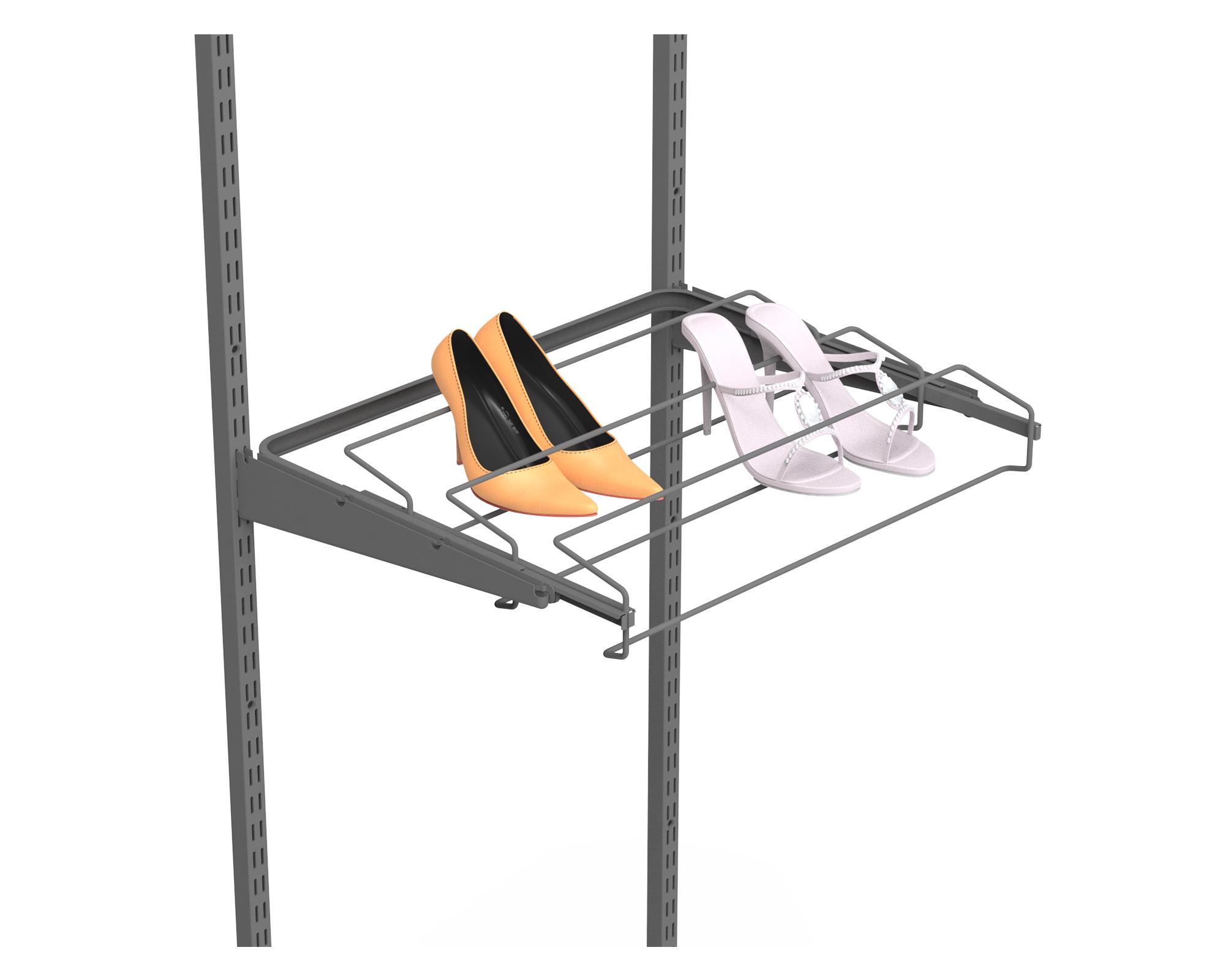 Organizador zapatos Retráctil alambre grafito-3