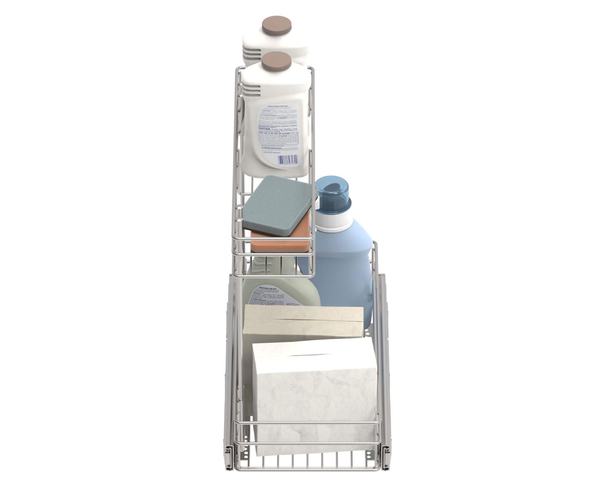 Organizador retráctil interior Cromado 2 niveles M-2